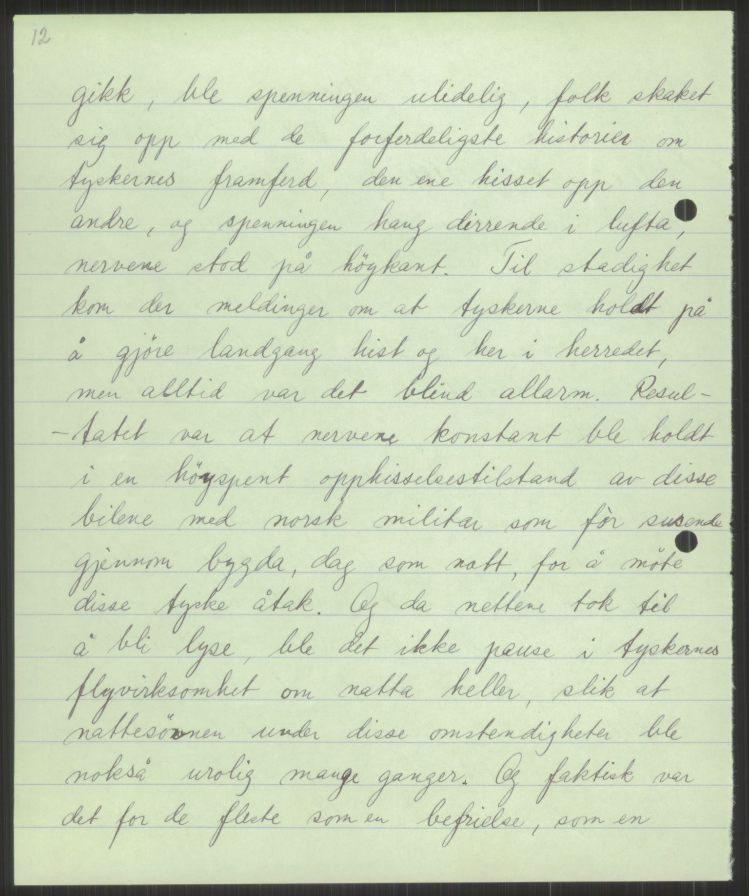 Forsvaret, Forsvarets krigshistoriske avdeling, AV/RA-RAFA-2017/Y/Ya/L0017: II-C-11-31 - Fylkesmenn.  Rapporter om krigsbegivenhetene 1940., 1940, p. 323