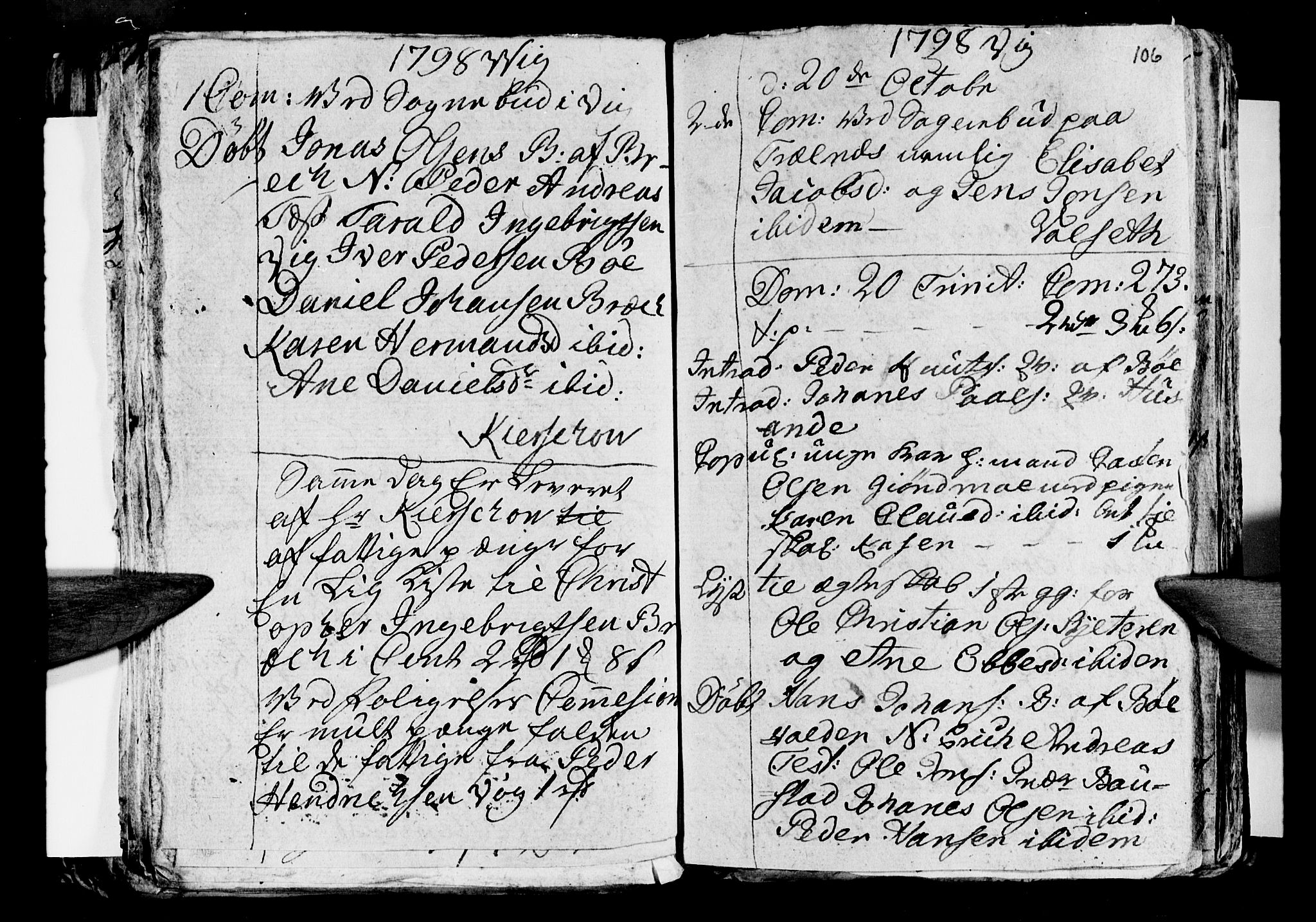 Ministerialprotokoller, klokkerbøker og fødselsregistre - Nordland, AV/SAT-A-1459/812/L0184: Parish register (copy) no. 812C02, 1793-1809, p. 106