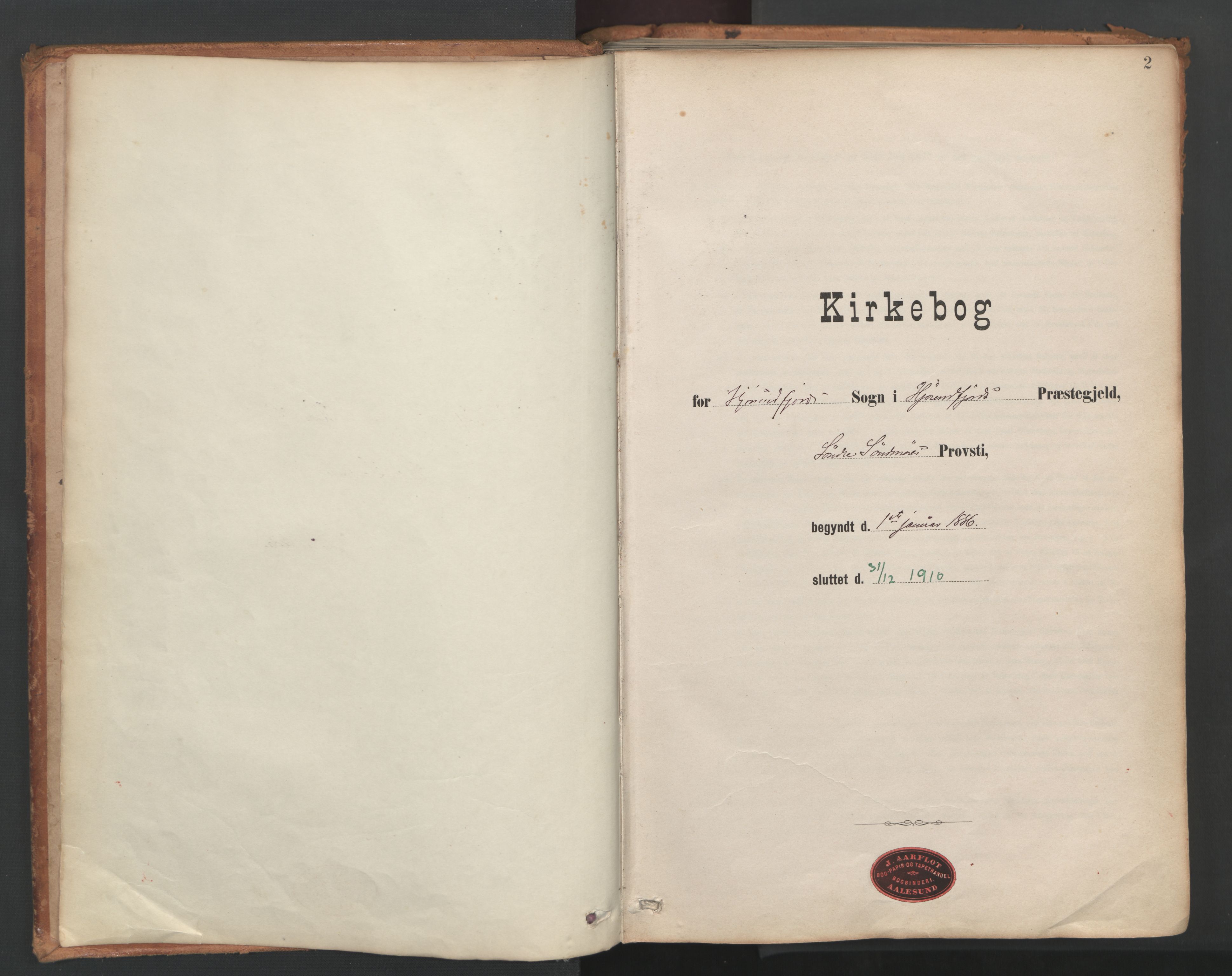 Ministerialprotokoller, klokkerbøker og fødselsregistre - Møre og Romsdal, SAT/A-1454/515/L0211: Parish register (official) no. 515A07, 1886-1910, p. 2