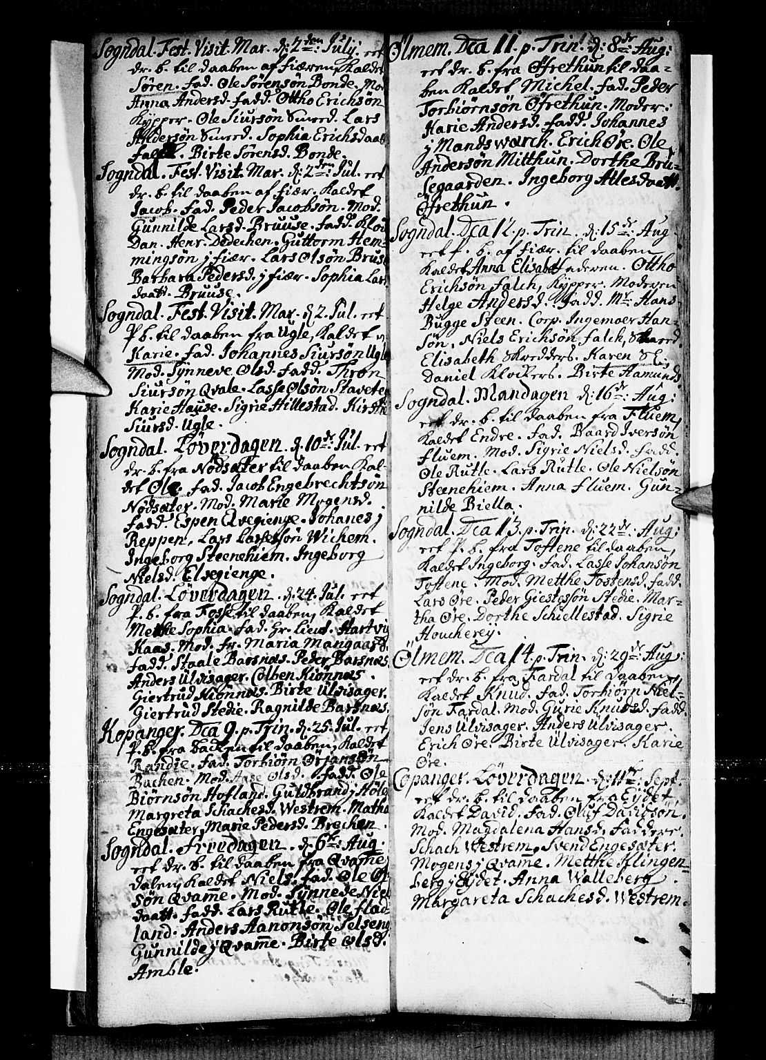 Sogndal sokneprestembete, AV/SAB-A-81301/H/Haa/Haaa/L0002: Parish register (official) no. A 2, 1725-1741, p. 17