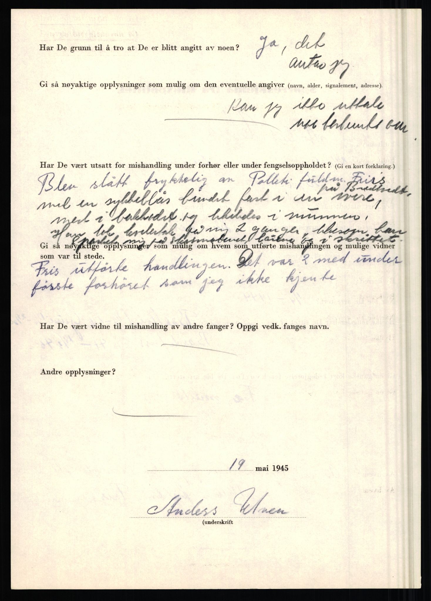 Rikspolitisjefen, AV/RA-S-1560/L/L0017: Tidemann, Hermann G. - Veum, Tjostolv, 1940-1945, p. 741
