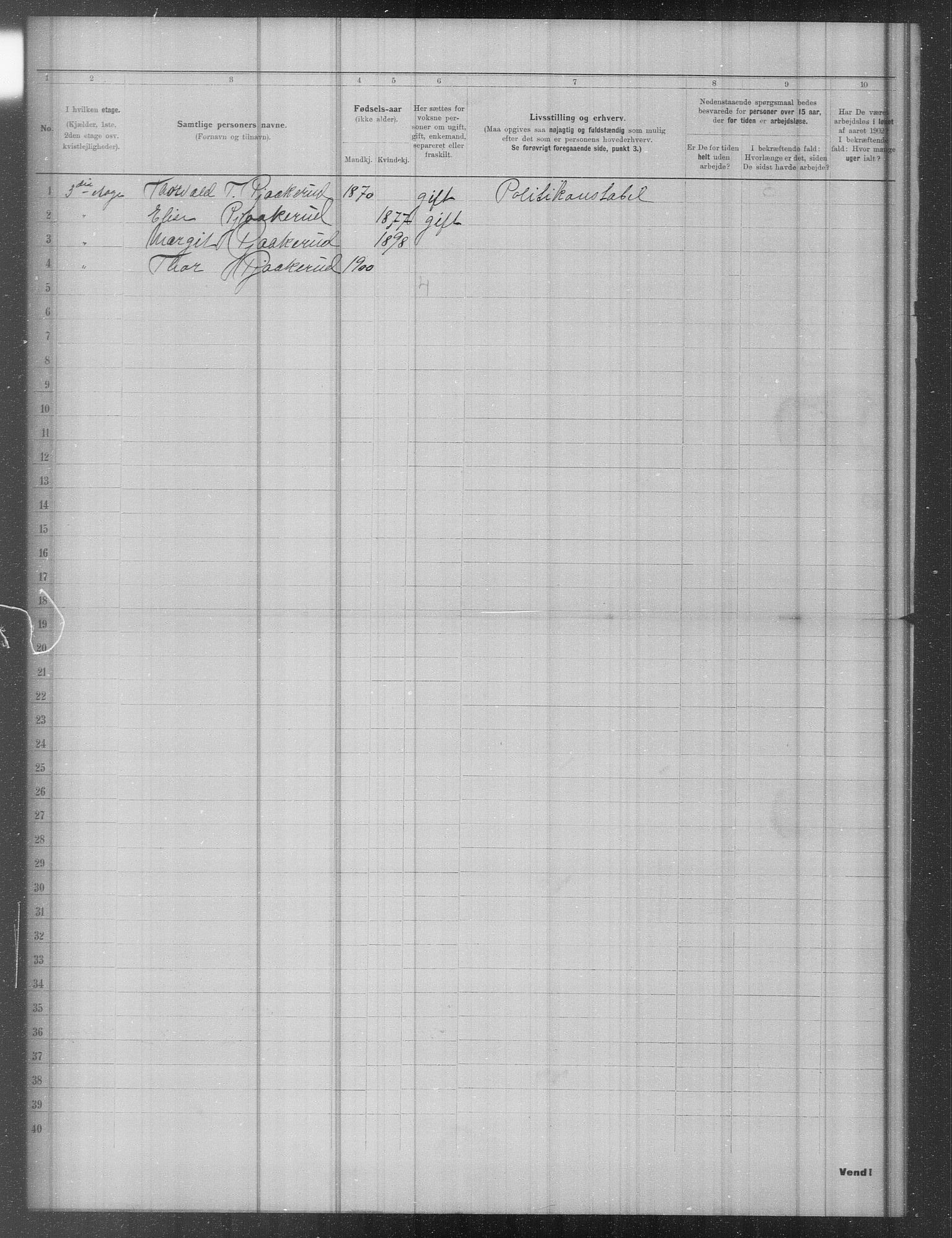 OBA, Municipal Census 1902 for Kristiania, 1902, p. 11105