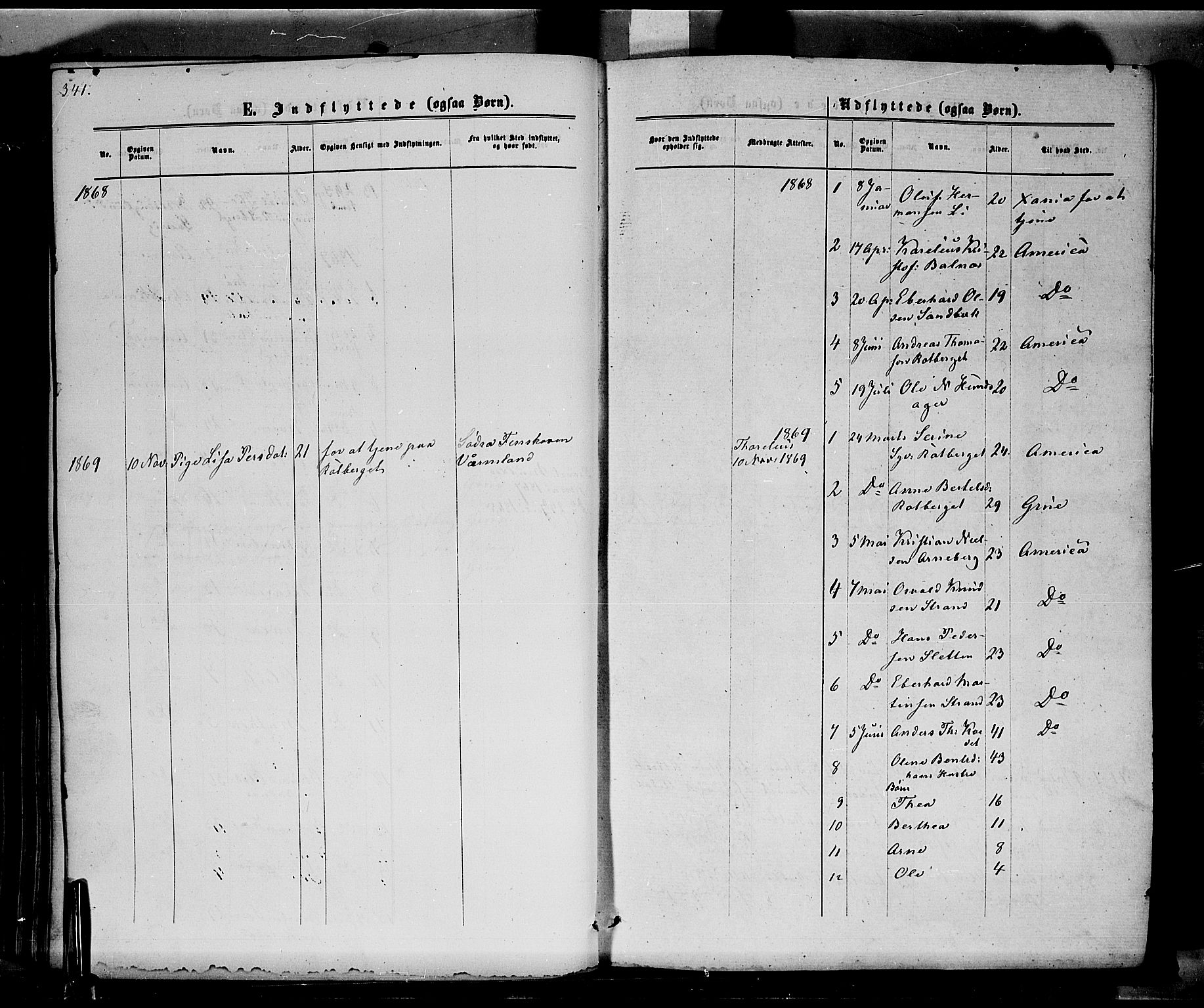 Hof prestekontor, AV/SAH-PREST-038/H/Ha/Haa/L0009: Parish register (official) no. 9, 1862-1877, p. 341