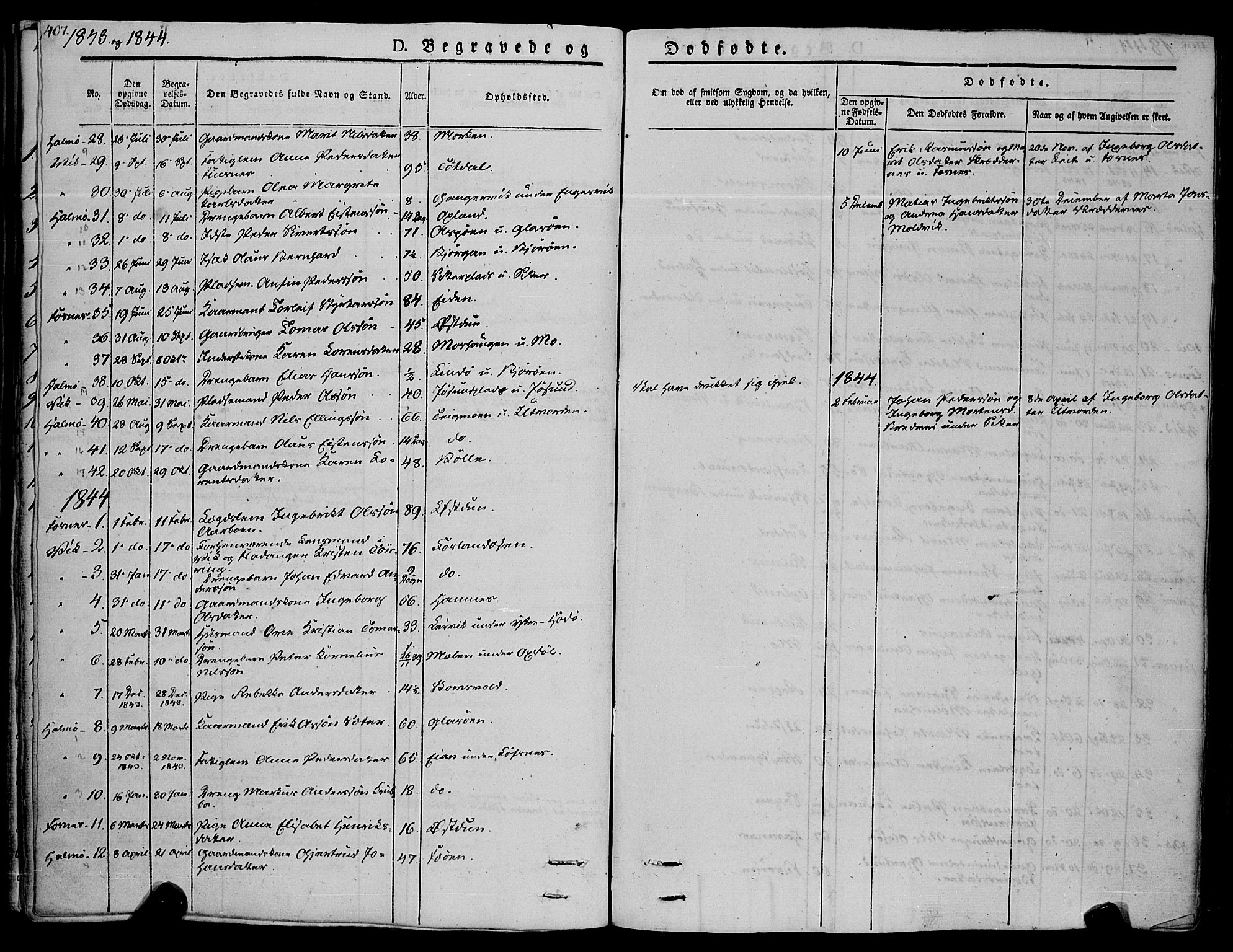 Ministerialprotokoller, klokkerbøker og fødselsregistre - Nord-Trøndelag, SAT/A-1458/773/L0614: Parish register (official) no. 773A05, 1831-1856, p. 407