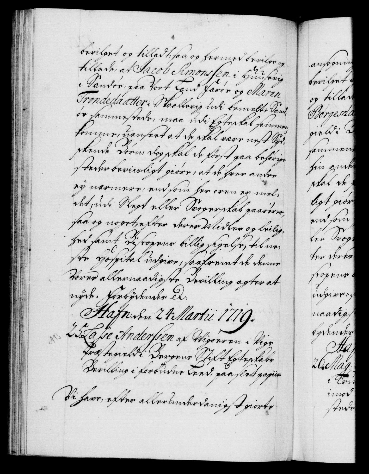 Danske Kanselli 1572-1799, AV/RA-EA-3023/F/Fc/Fca/Fcaa/L0022: Norske registre, 1716-1719, p. 476b