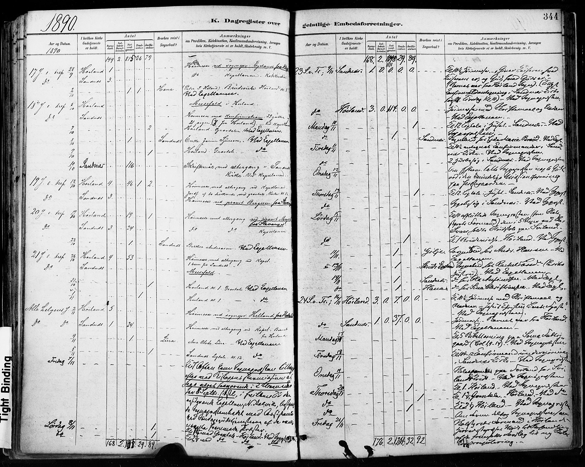 Høyland sokneprestkontor, AV/SAST-A-101799/001/30BA/L0013: Parish register (official) no. A 13.2, 1889-1898, p. 344