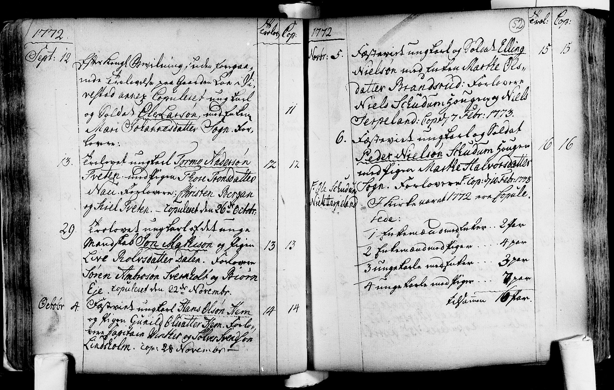 Lardal kirkebøker, SAKO/A-350/F/Fa/L0004: Parish register (official) no. i 4, 1733-1815, p. 52
