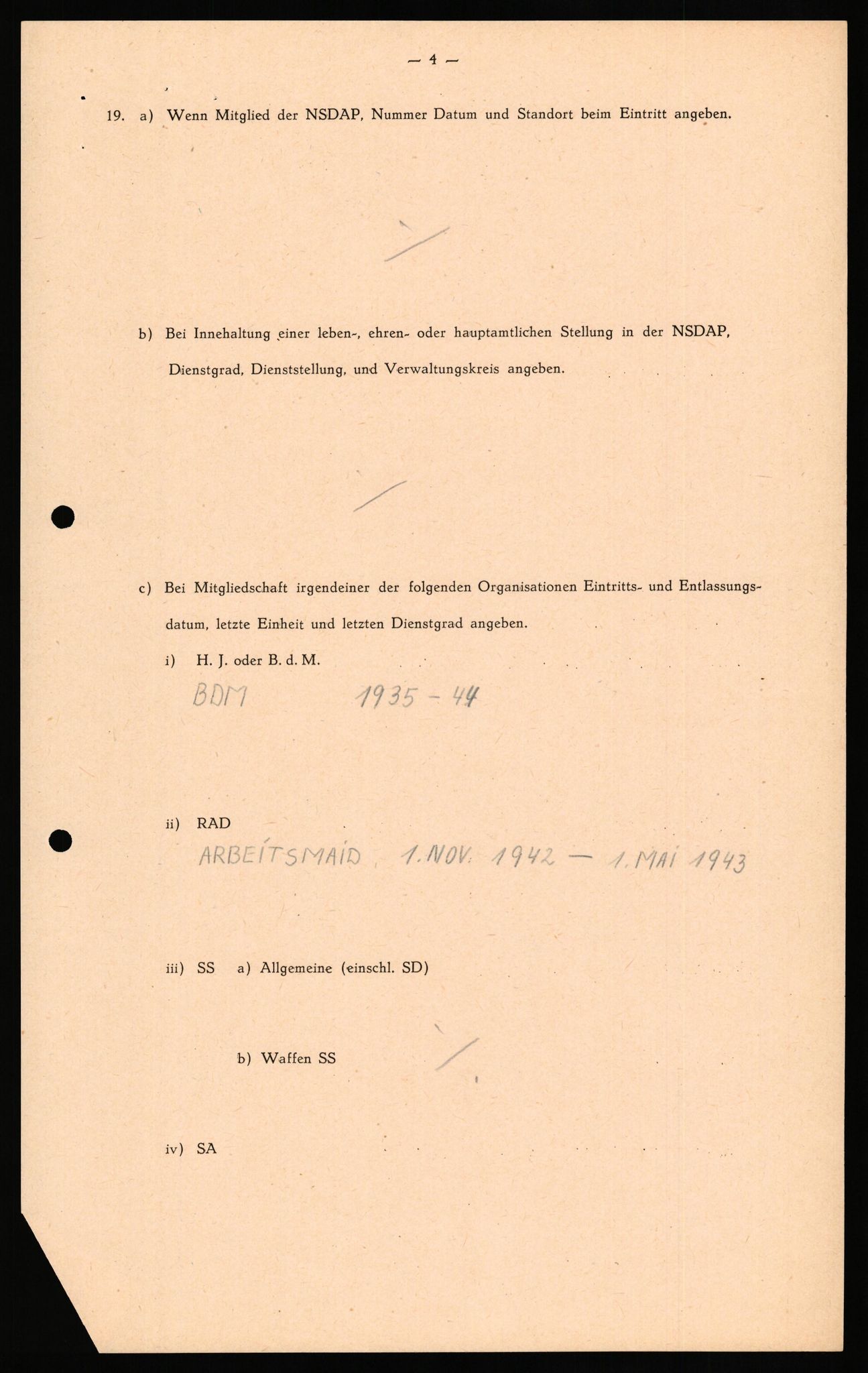 Forsvaret, Forsvarets overkommando II, AV/RA-RAFA-3915/D/Db/L0034: CI Questionaires. Tyske okkupasjonsstyrker i Norge. Tyskere., 1945-1946, p. 213