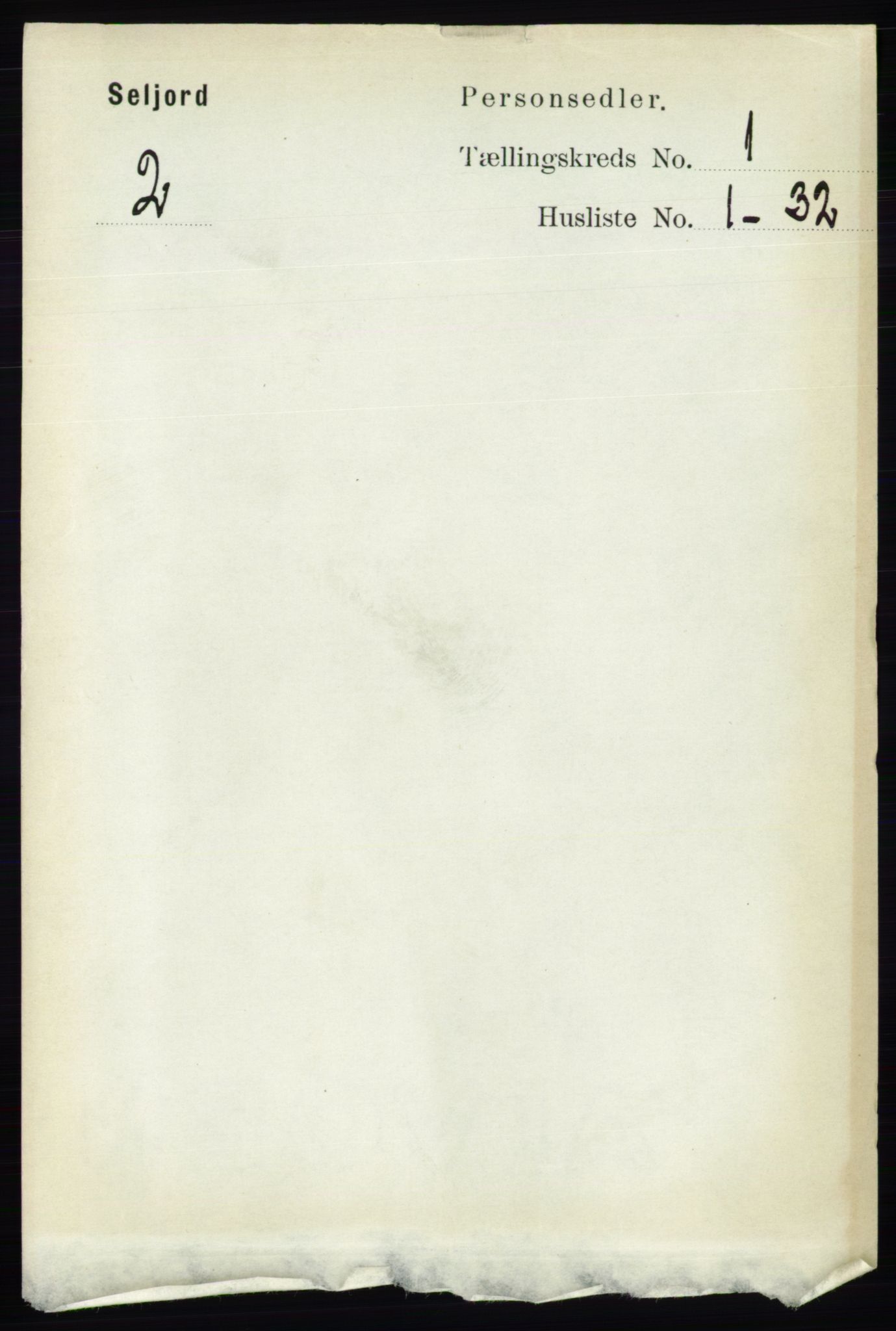 RA, 1891 census for 0828 Seljord, 1891, p. 106