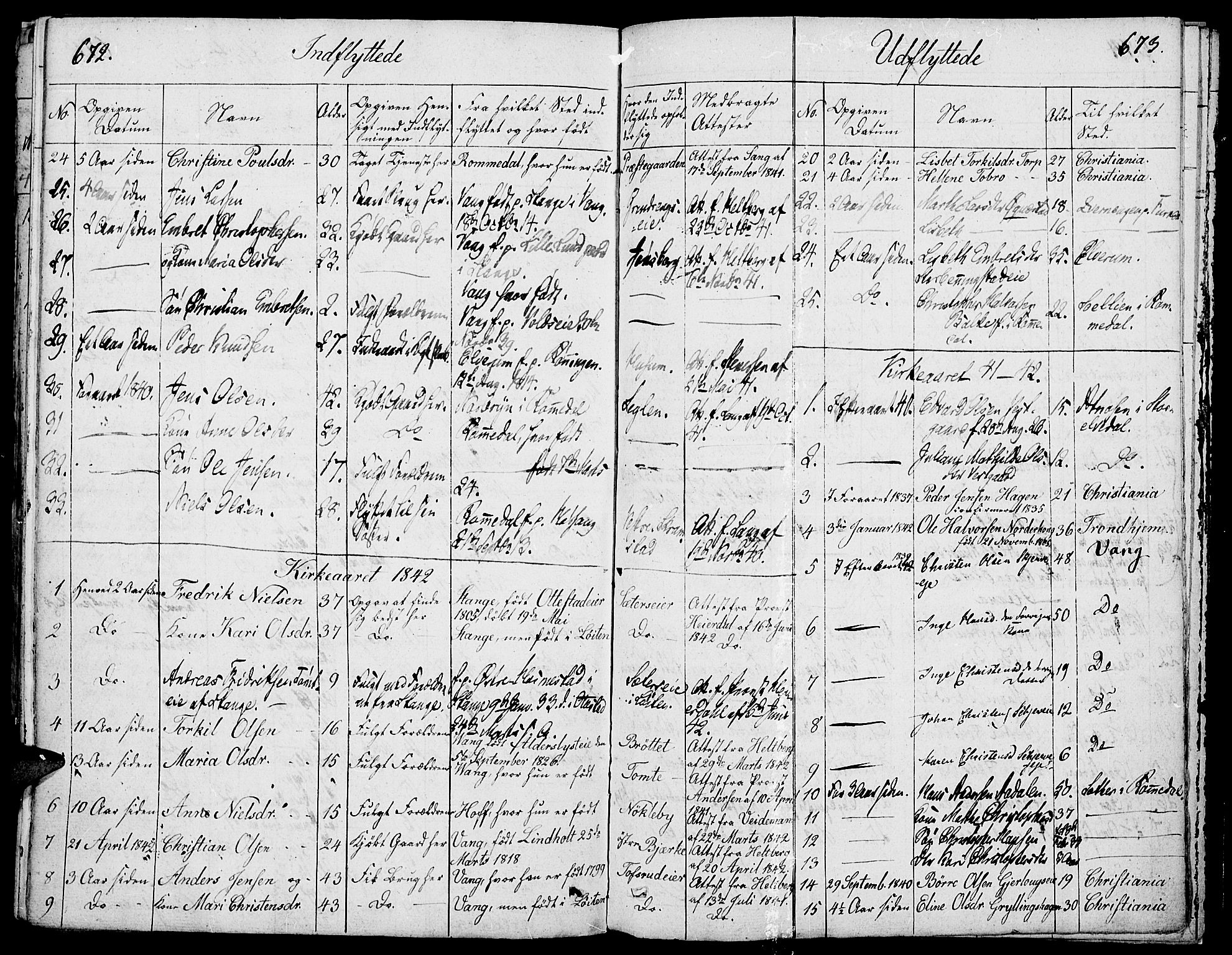 Løten prestekontor, SAH/PREST-022/K/Ka/L0006: Parish register (official) no. 6, 1832-1849, p. 672-673
