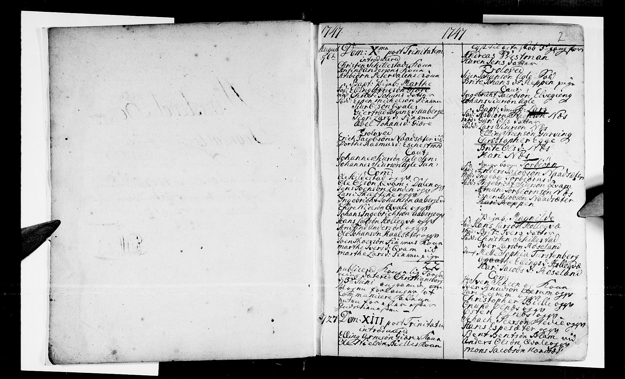 Sogndal sokneprestembete, SAB/A-81301/H/Haa/Haaa/L0003: Parish register (official) no. A 3, 1747-1768, p. 2