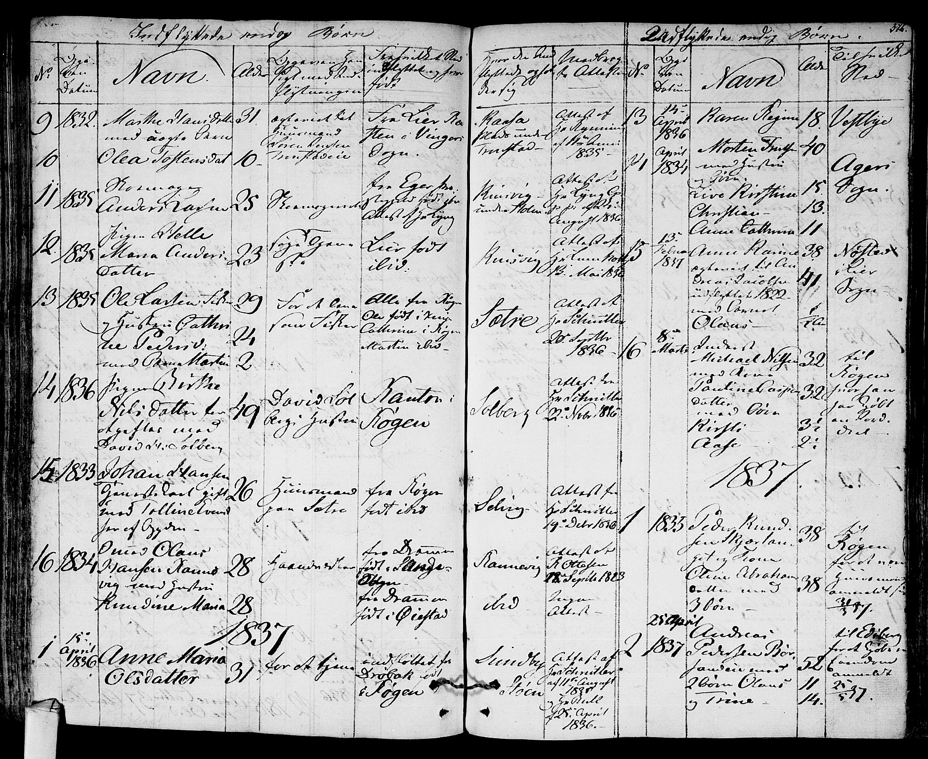 Hurum kirkebøker, SAKO/A-229/F/Fa/L0010: Parish register (official) no. 10, 1827-1846, p. 376