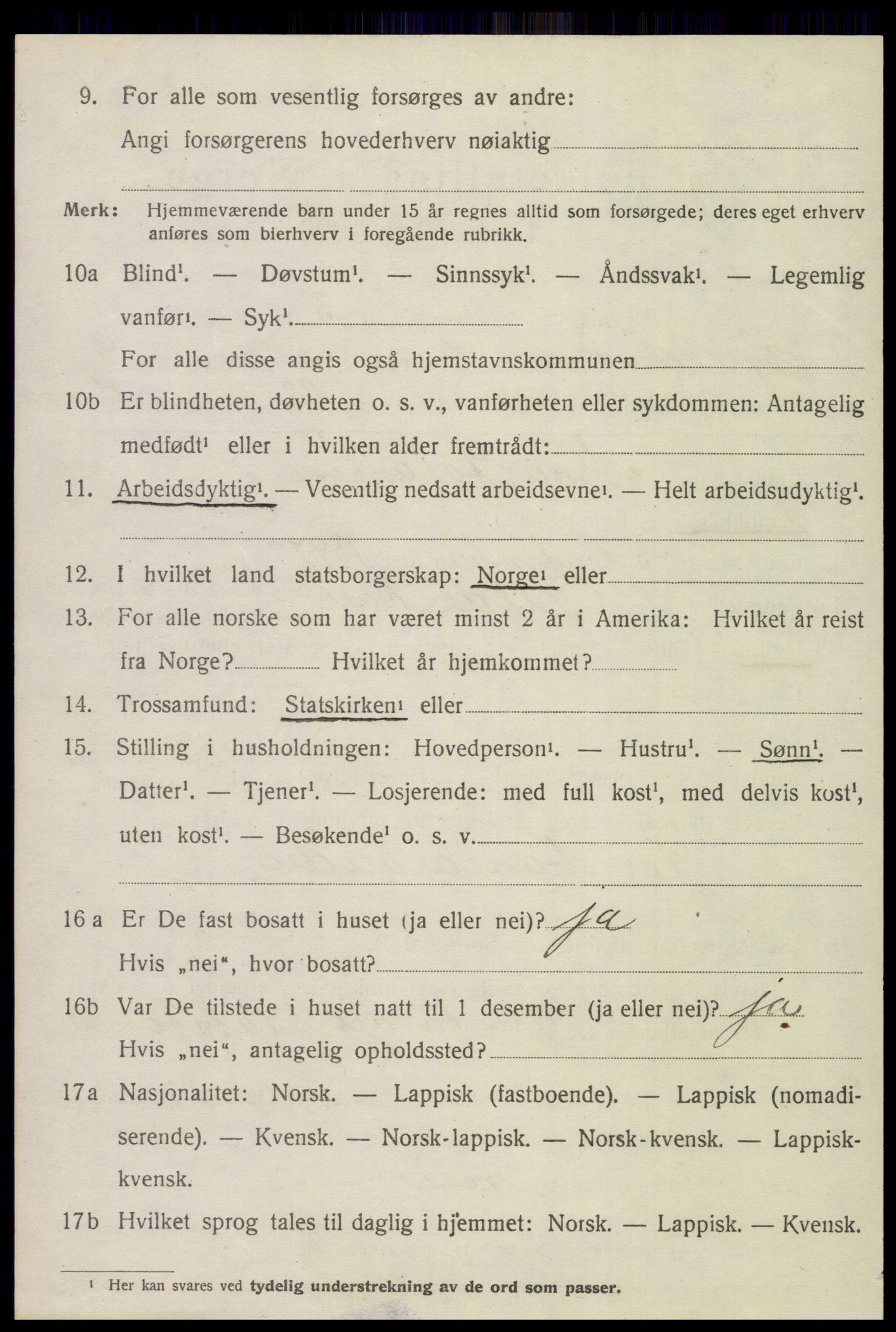 SAT, 1920 census for Gildeskål, 1920, p. 6059