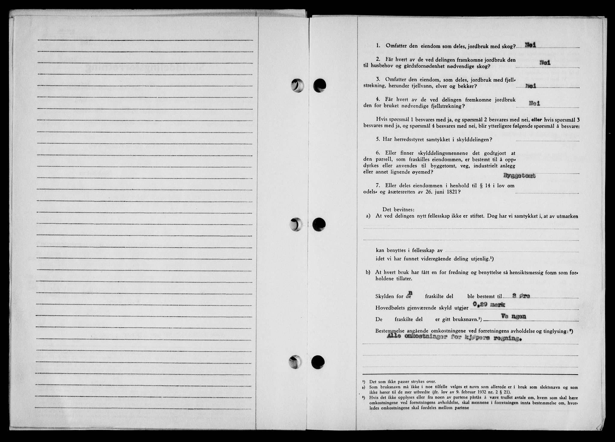 Lofoten sorenskriveri, SAT/A-0017/1/2/2C/L0025a: Mortgage book no. 25a, 1950-1951, Diary no: : 1127/1951