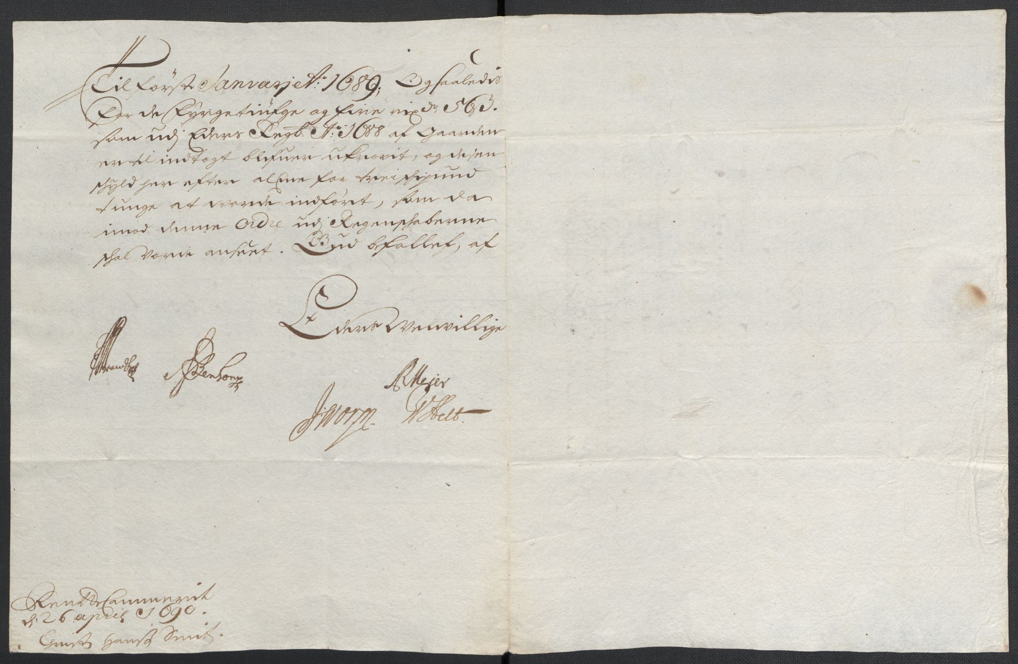 Rentekammeret inntil 1814, Reviderte regnskaper, Fogderegnskap, AV/RA-EA-4092/R08/L0425: Fogderegnskap Aker, 1690-1691, p. 14