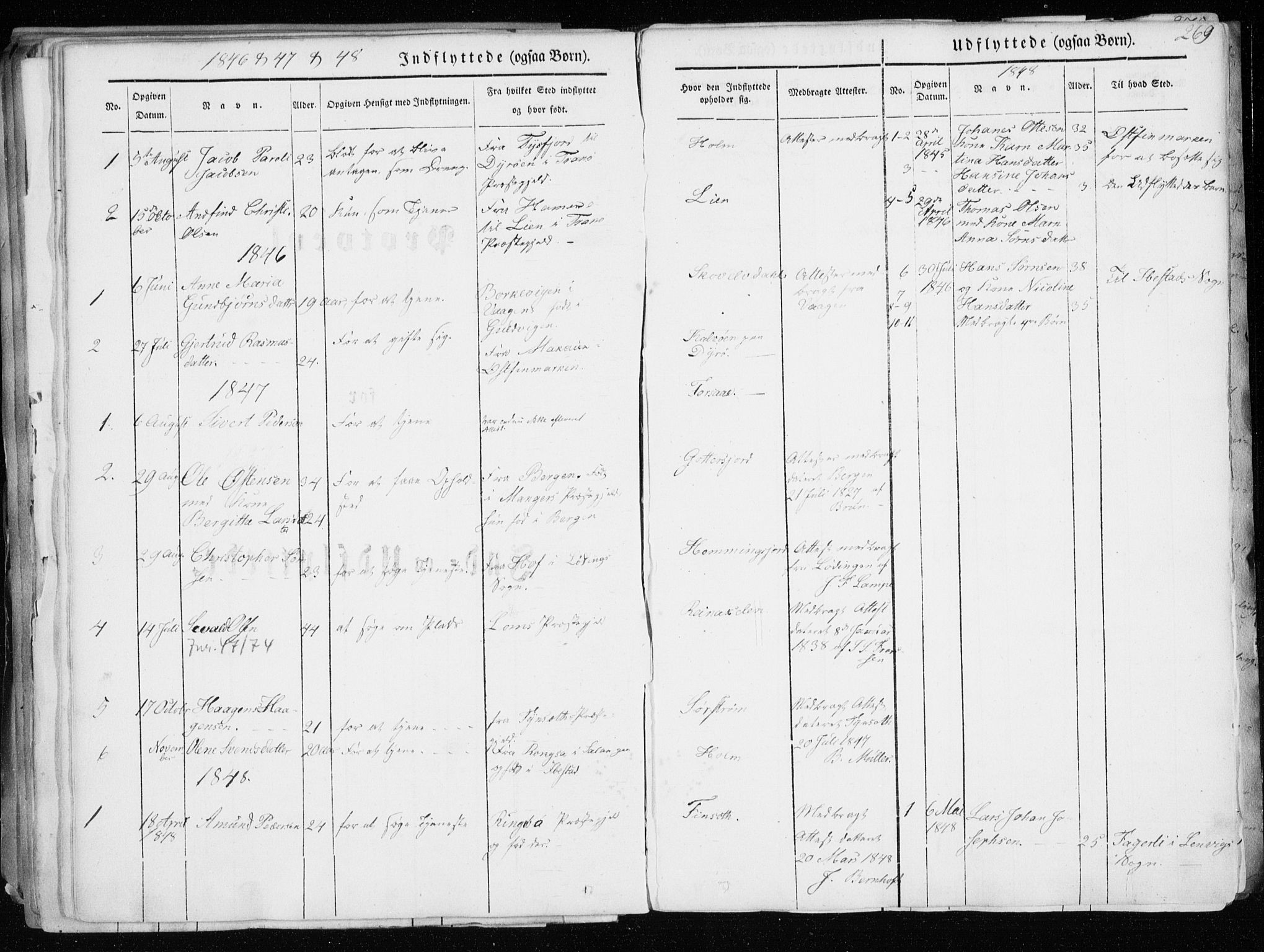 Tranøy sokneprestkontor, SATØ/S-1313/I/Ia/Iaa/L0006kirke: Parish register (official) no. 6, 1844-1855, p. 269