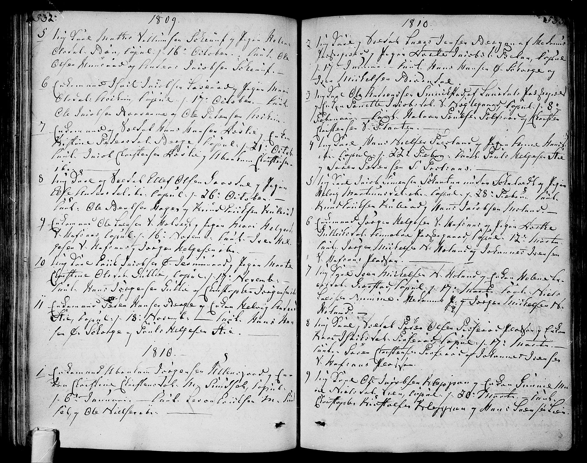 Andebu kirkebøker, AV/SAKO-A-336/F/Fa/L0003: Parish register (official) no. 3 /1, 1803-1828, p. 532-533