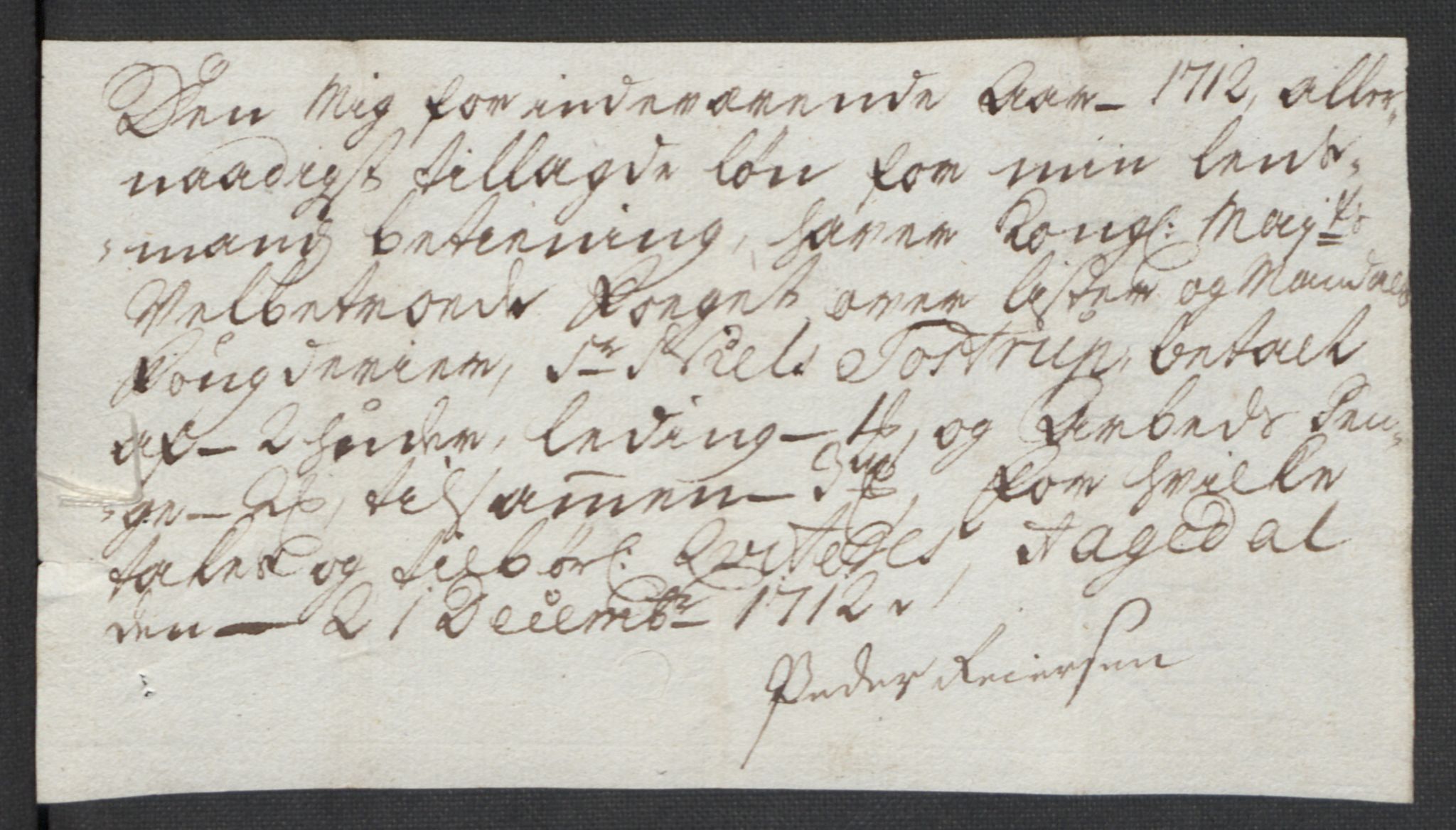 Rentekammeret inntil 1814, Reviderte regnskaper, Fogderegnskap, AV/RA-EA-4092/R43/L2555: Fogderegnskap Lista og Mandal, 1712, p. 222