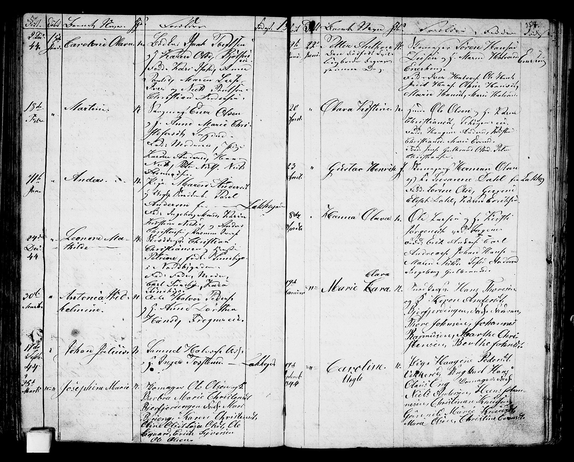 Aker prestekontor kirkebøker, AV/SAO-A-10861/G/L0007: Parish register (copy) no. 7, 1838-1846, p. 356-357