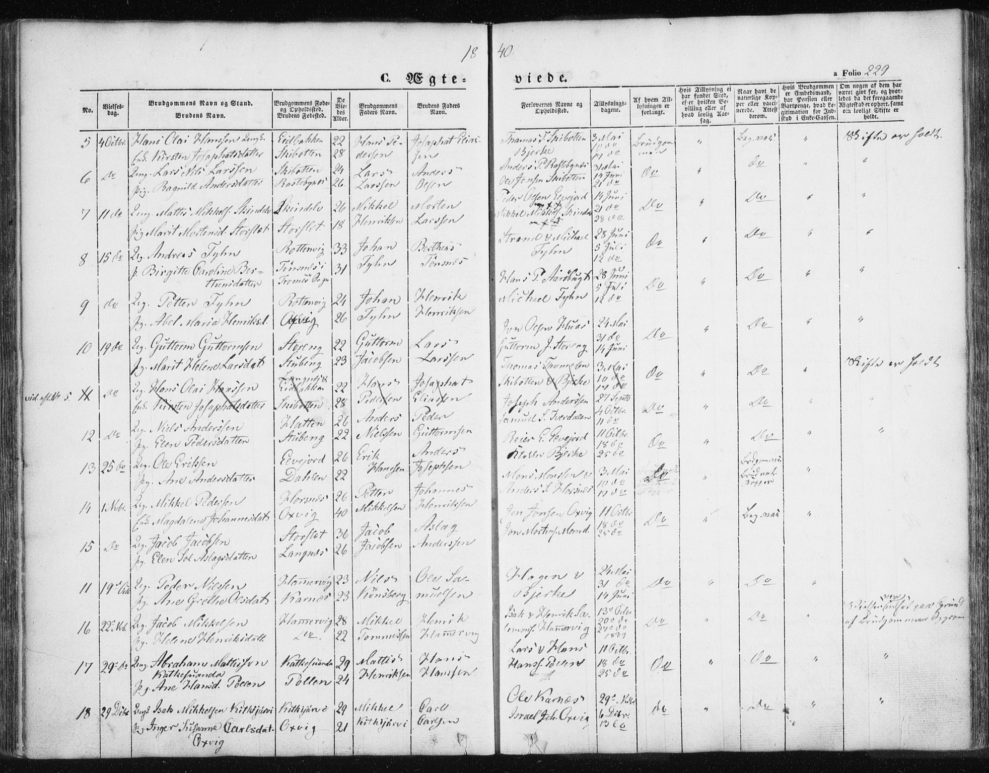 Lyngen sokneprestembete, SATØ/S-1289/H/He/Hea/L0004kirke: Parish register (official) no. 4, 1839-1858, p. 229