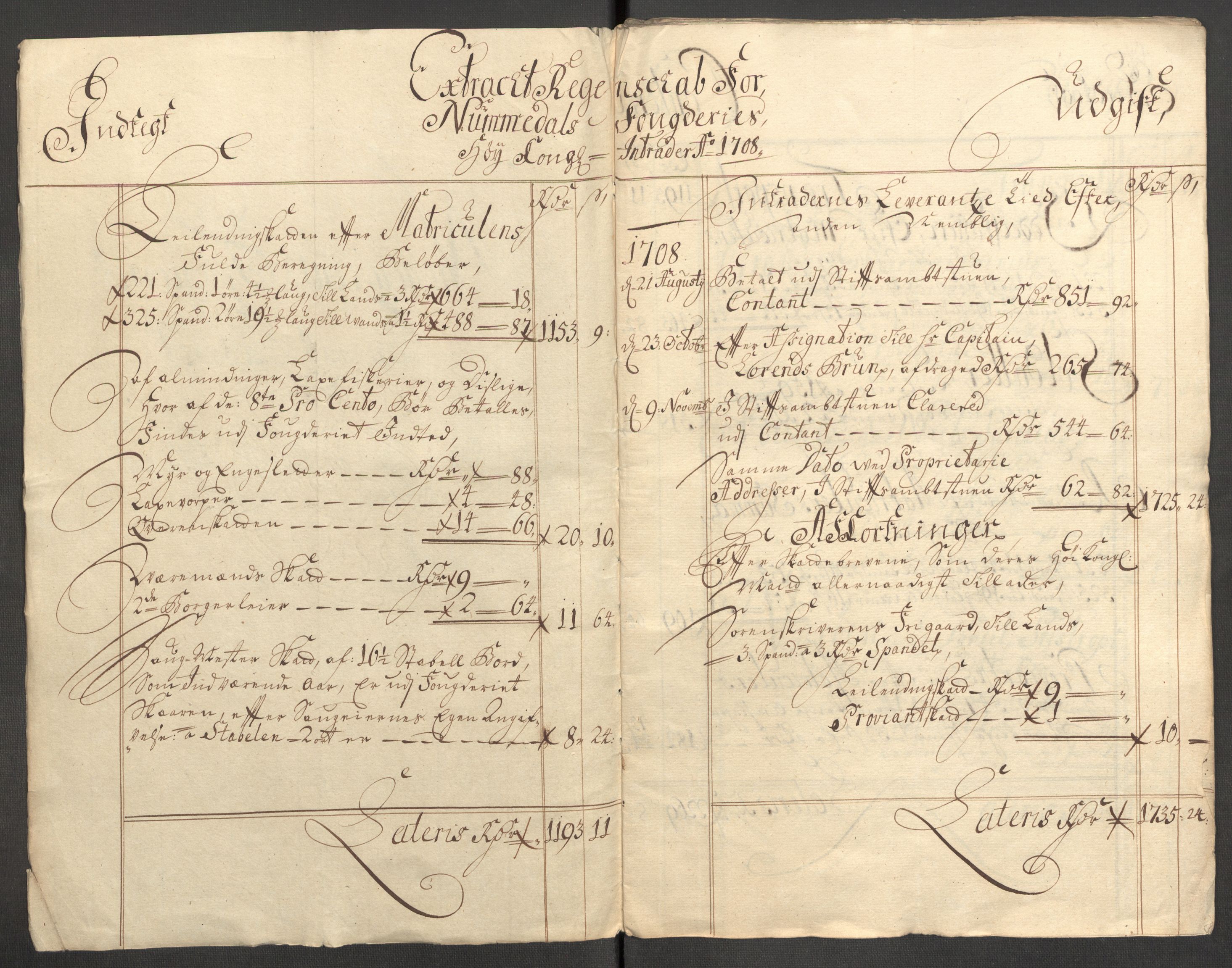 Rentekammeret inntil 1814, Reviderte regnskaper, Fogderegnskap, RA/EA-4092/R64/L4430: Fogderegnskap Namdal, 1707-1708, p. 221