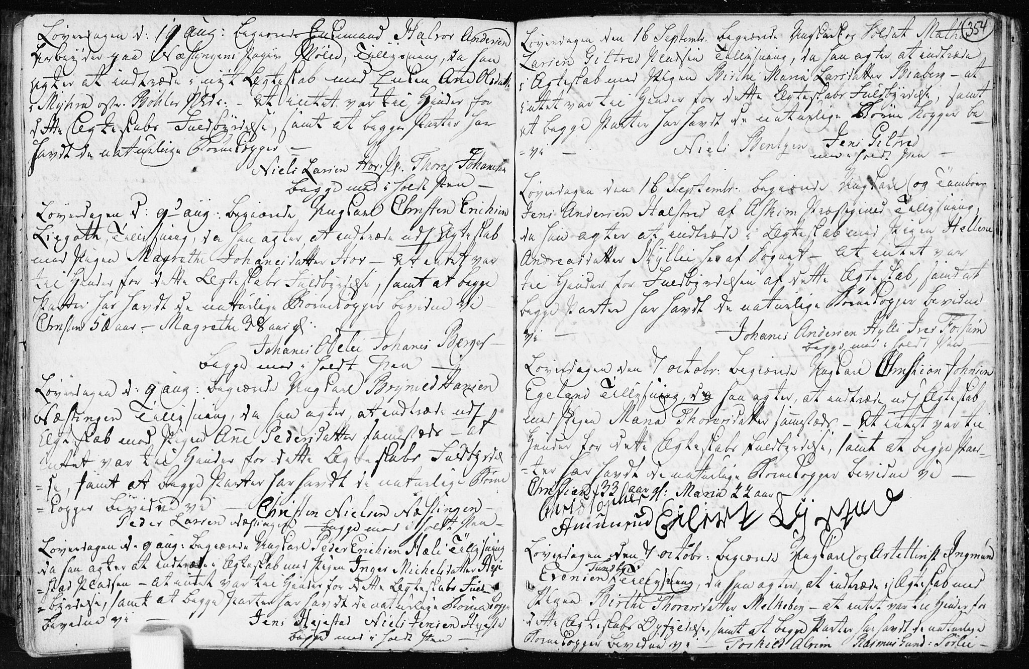 Spydeberg prestekontor Kirkebøker, AV/SAO-A-10924/F/Fa/L0003: Parish register (official) no. I 3, 1778-1814, p. 354