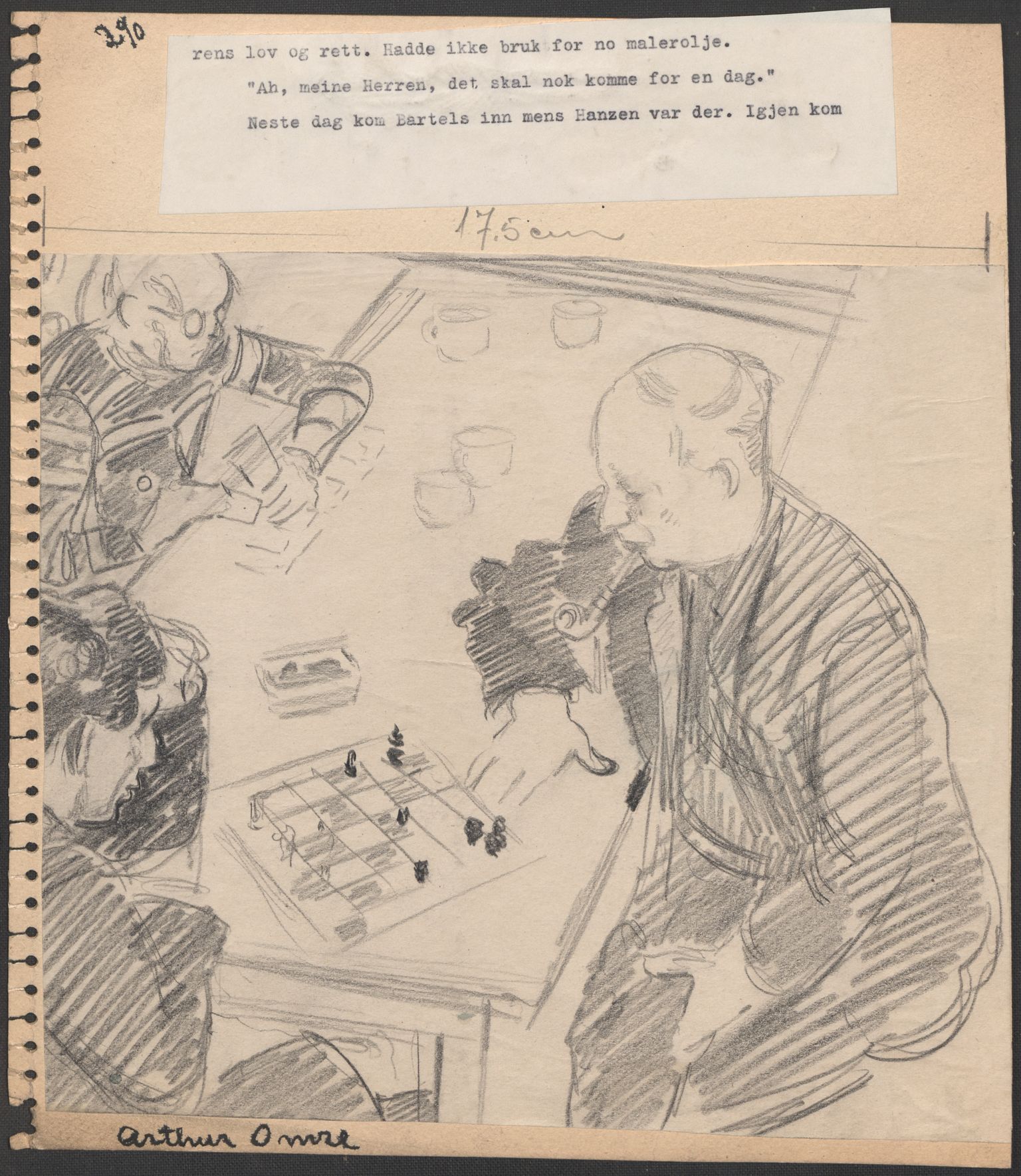 Grøgaard, Joachim, RA/PA-1773/F/L0002: Tegninger og tekster, 1942-1945, p. 133