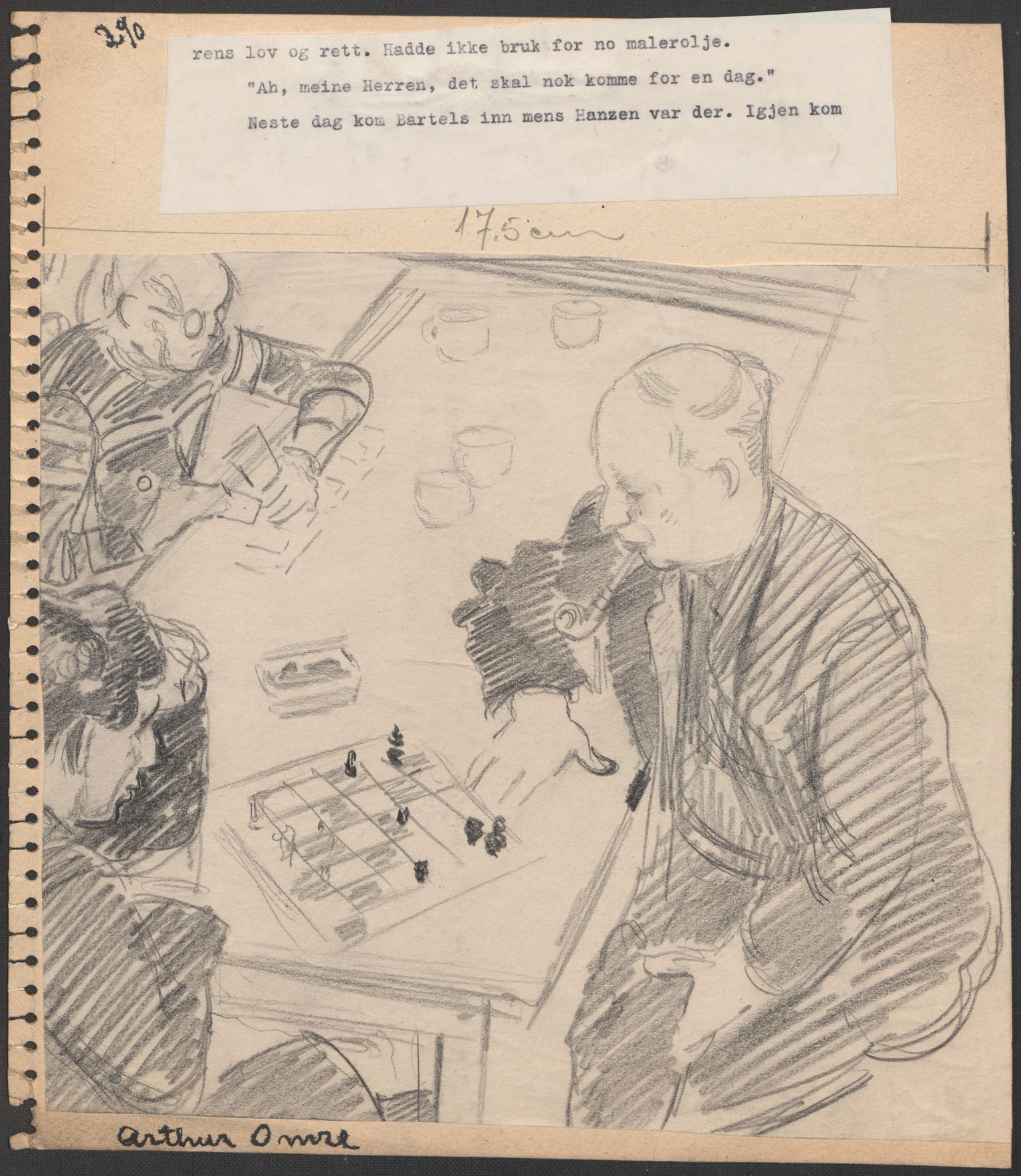 Grøgaard, Joachim, AV/RA-PA-1773/F/L0002: Tegninger og tekster, 1942-1945, p. 133