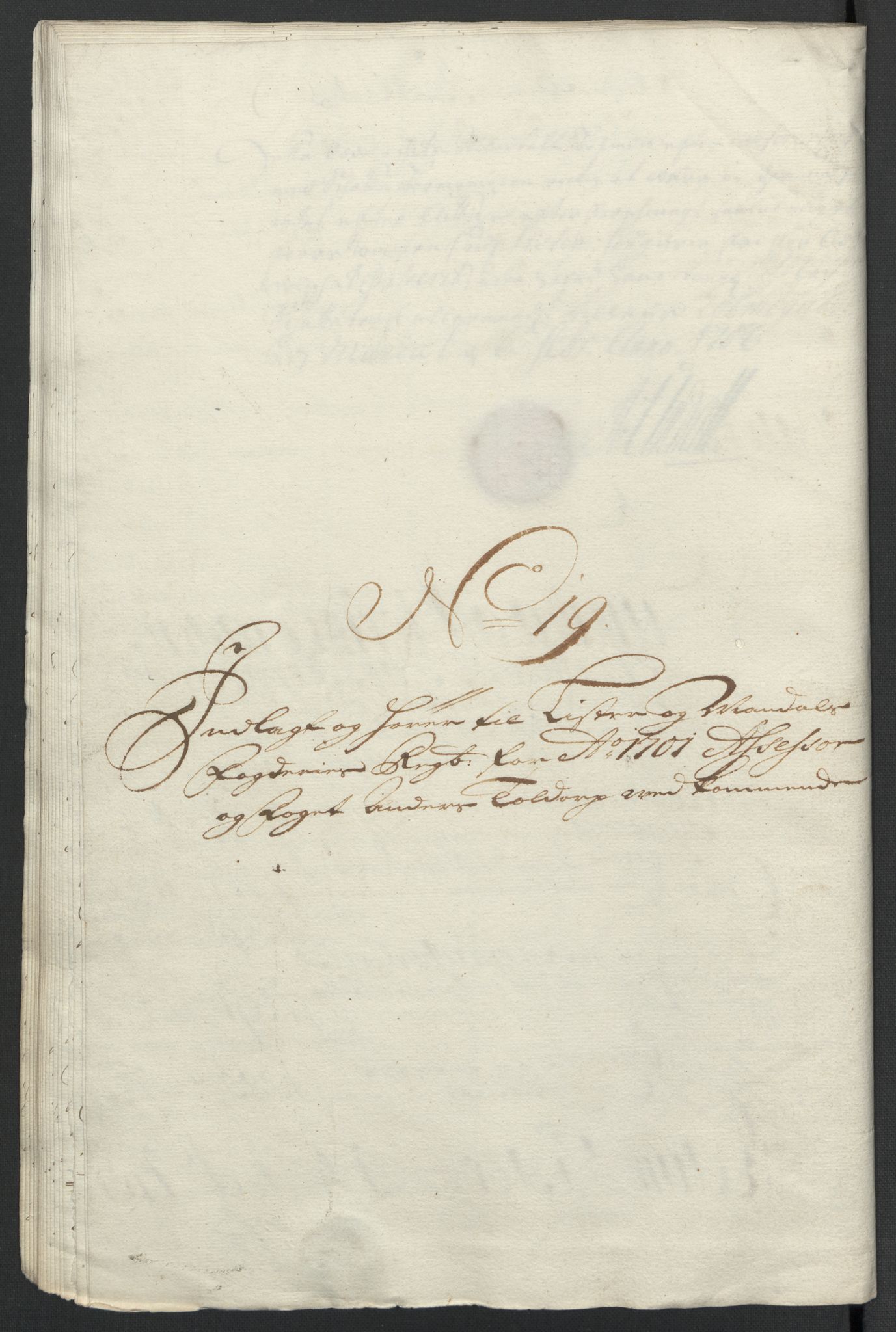 Rentekammeret inntil 1814, Reviderte regnskaper, Fogderegnskap, RA/EA-4092/R43/L2549: Fogderegnskap Lista og Mandal, 1701-1702, p. 161