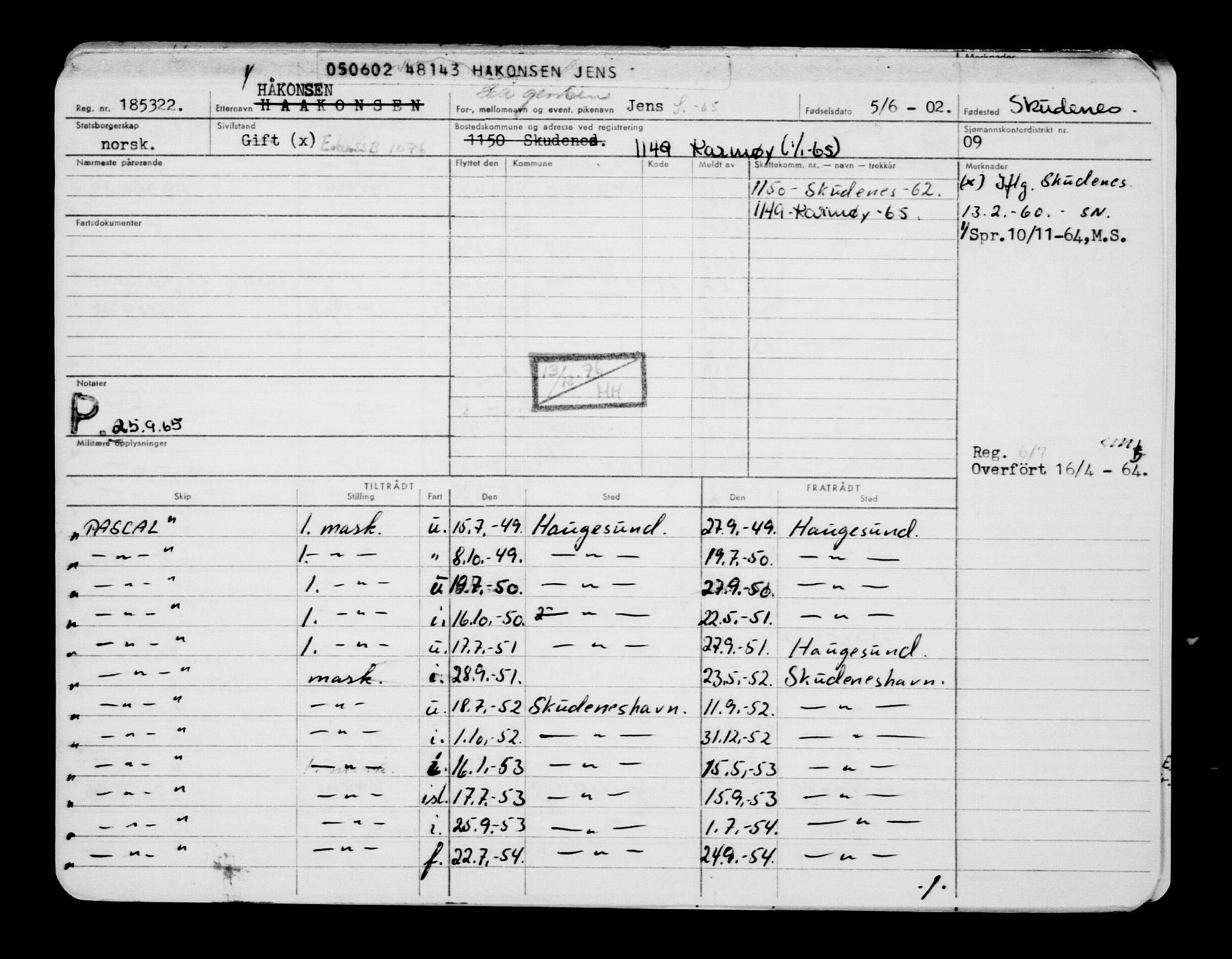 Direktoratet for sjømenn, RA/S-3545/G/Gb/L0044: Hovedkort, 1902, p. 618