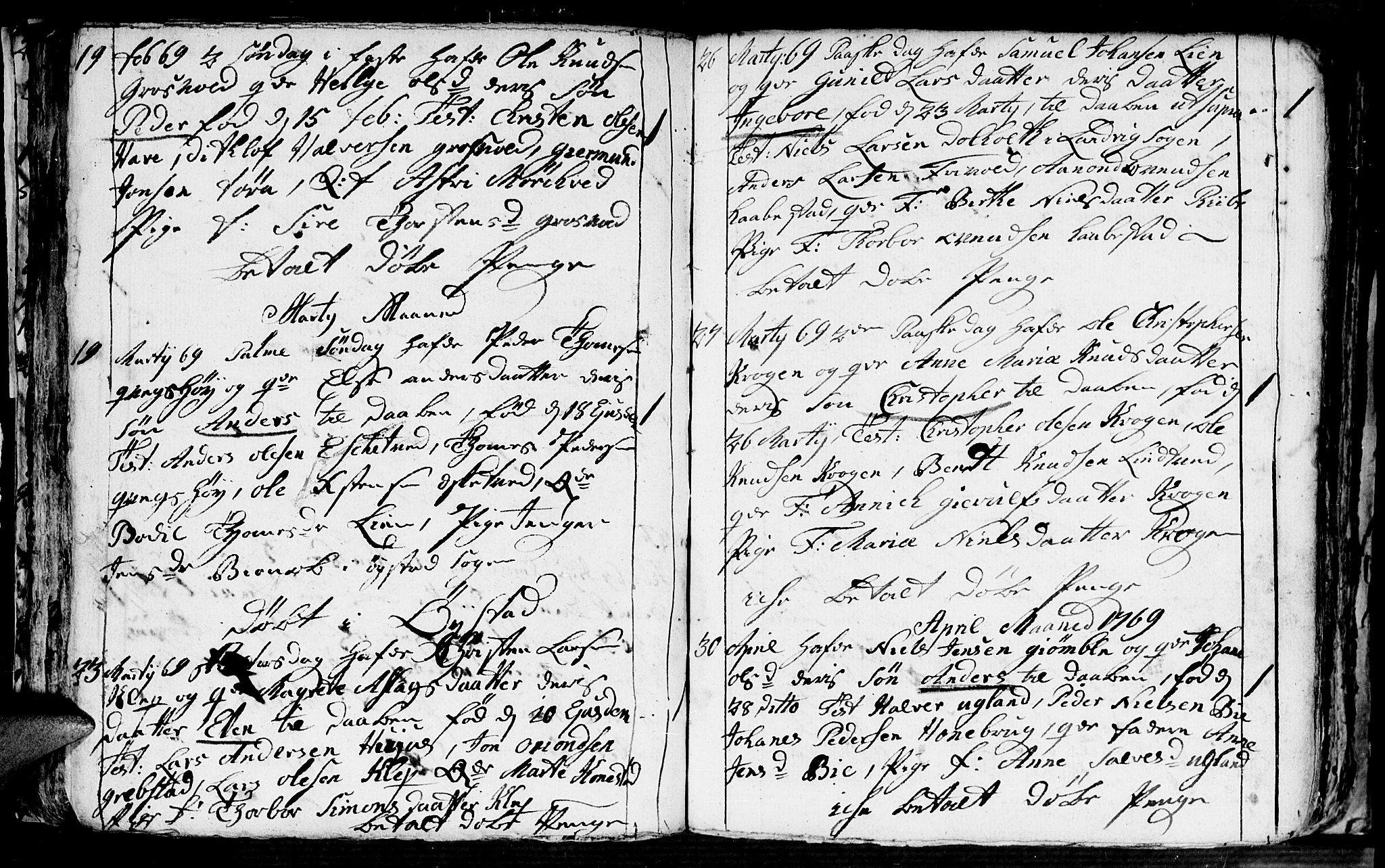 Fjære sokneprestkontor, AV/SAK-1111-0011/F/Fb/L0004: Parish register (copy) no. B 4, 1766-1785, p. 48b-49a