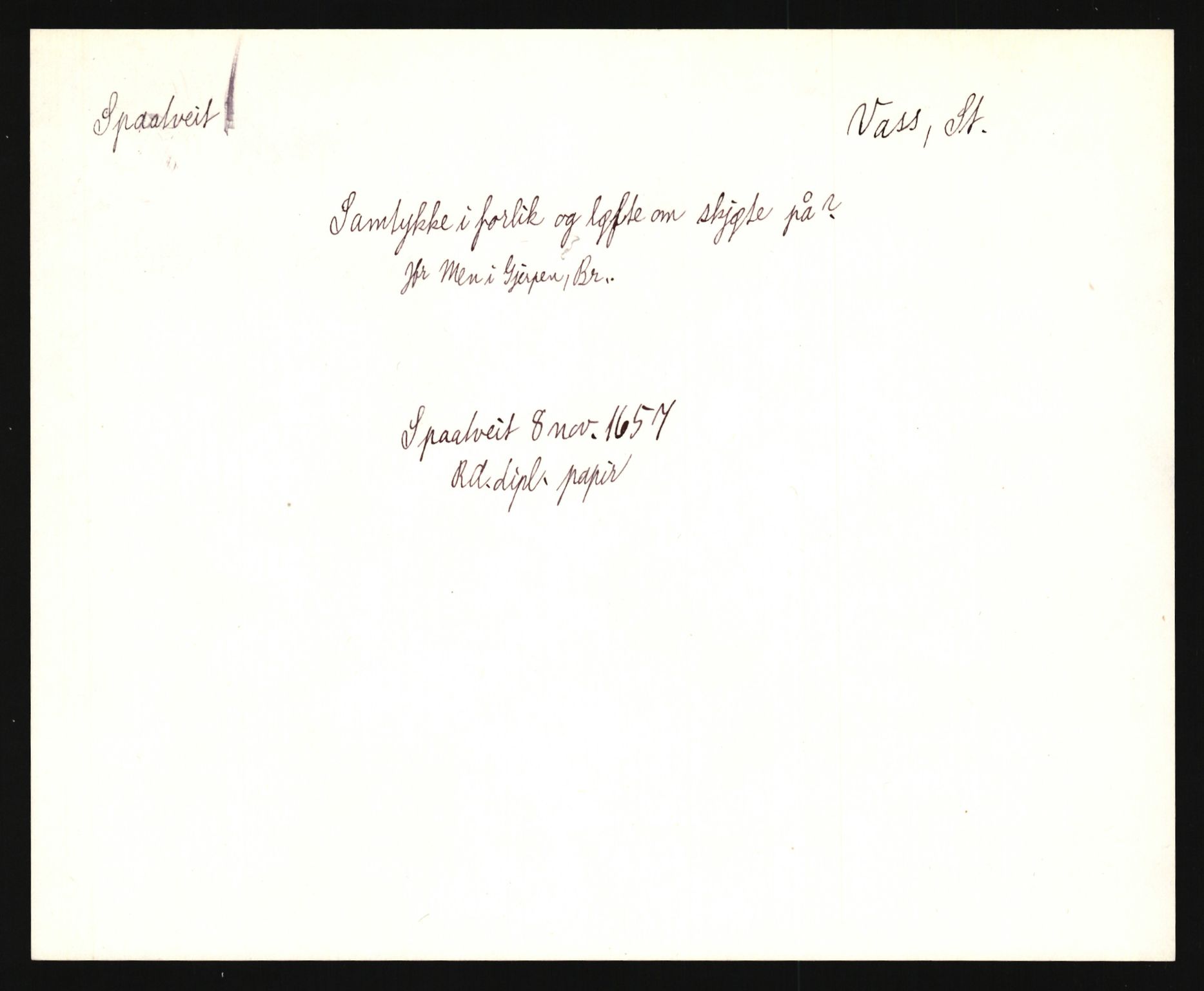 Riksarkivets diplomsamling, AV/RA-EA-5965/F35/F35e/L0027: Registreringssedler Rogaland, 1400-1700, p. 525