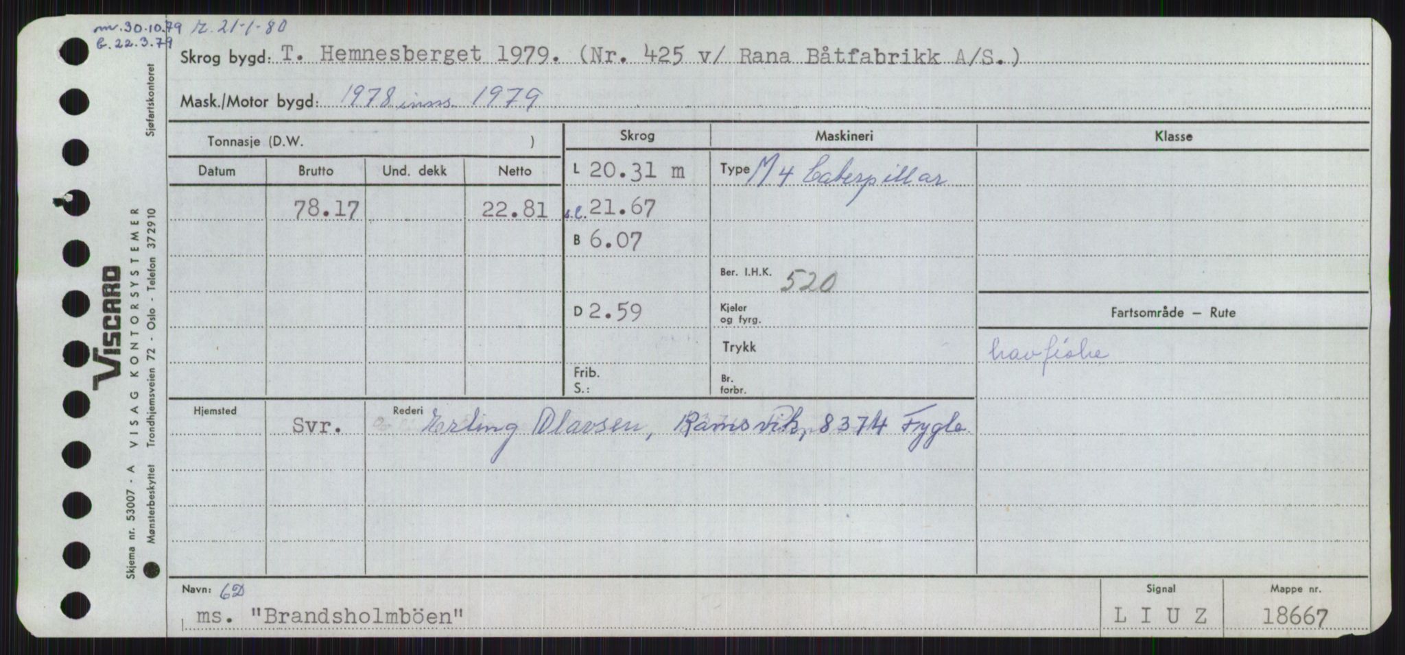 Sjøfartsdirektoratet med forløpere, Skipsmålingen, RA/S-1627/H/Ha/L0001/0002: Fartøy, A-Eig / Fartøy Bjør-Eig, p. 233