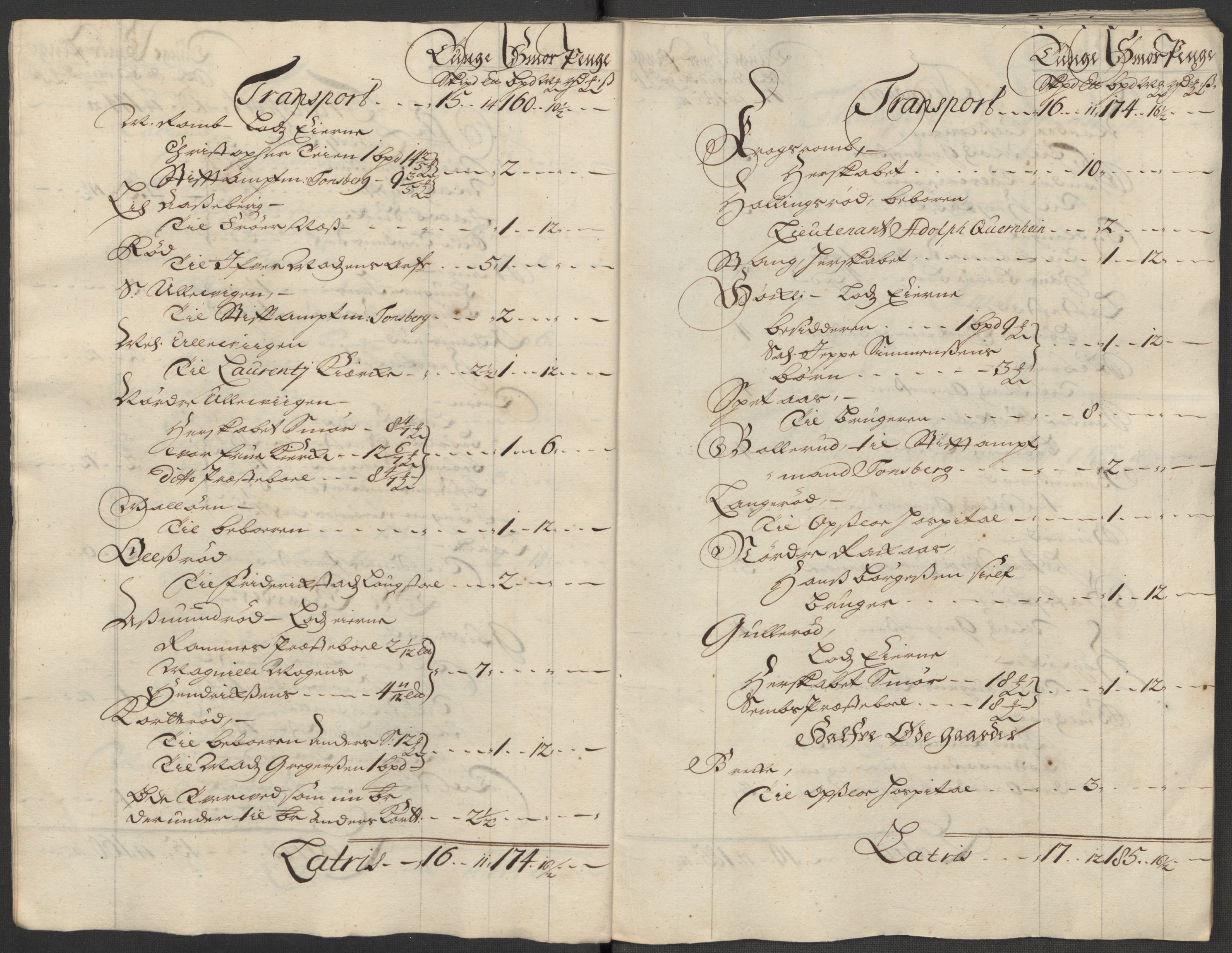 Rentekammeret inntil 1814, Reviderte regnskaper, Fogderegnskap, RA/EA-4092/R32/L1879: Fogderegnskap Jarlsberg grevskap, 1714-1715, p. 23
