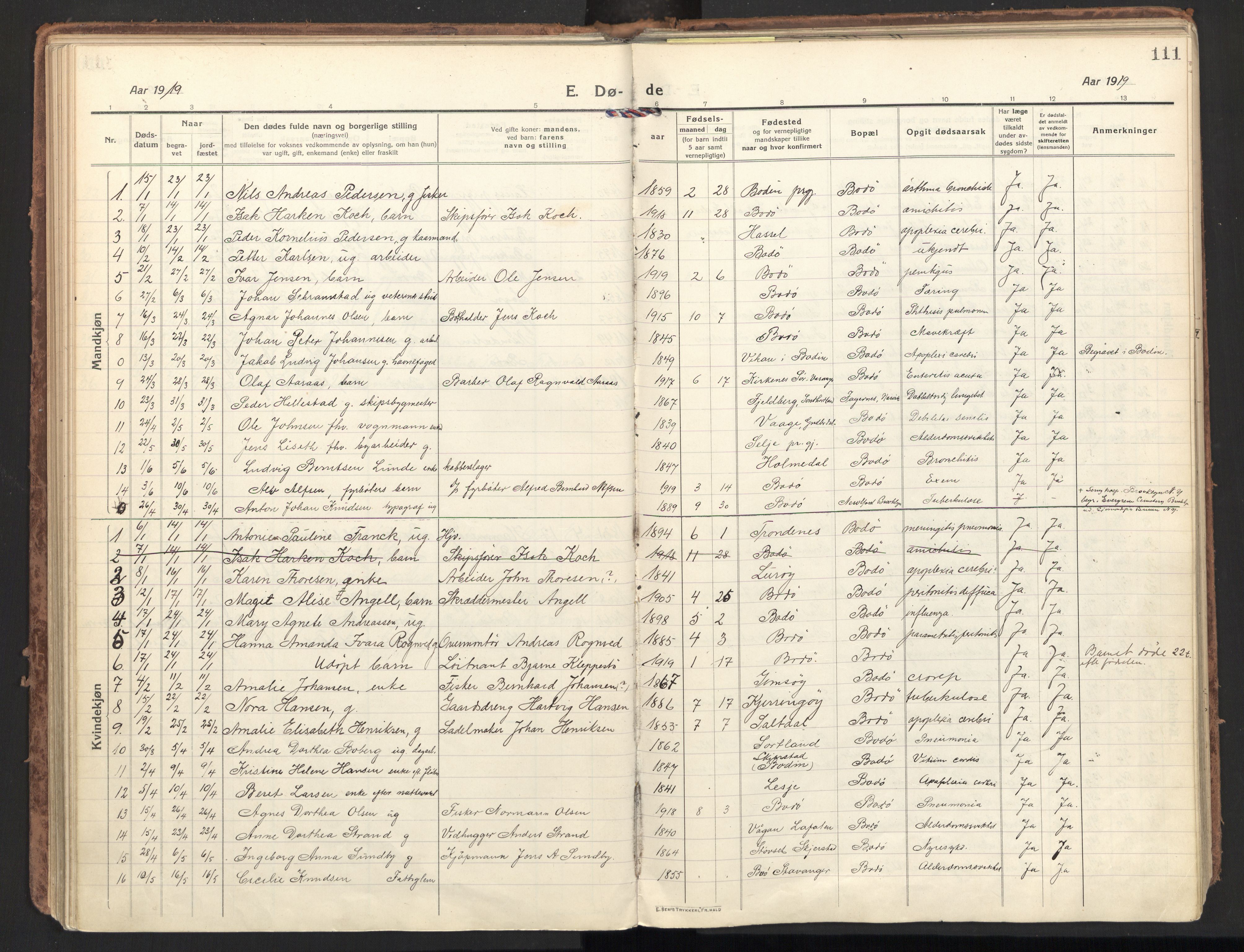 Ministerialprotokoller, klokkerbøker og fødselsregistre - Nordland, SAT/A-1459/801/L0018: Parish register (official) no. 801A18, 1916-1930, p. 111