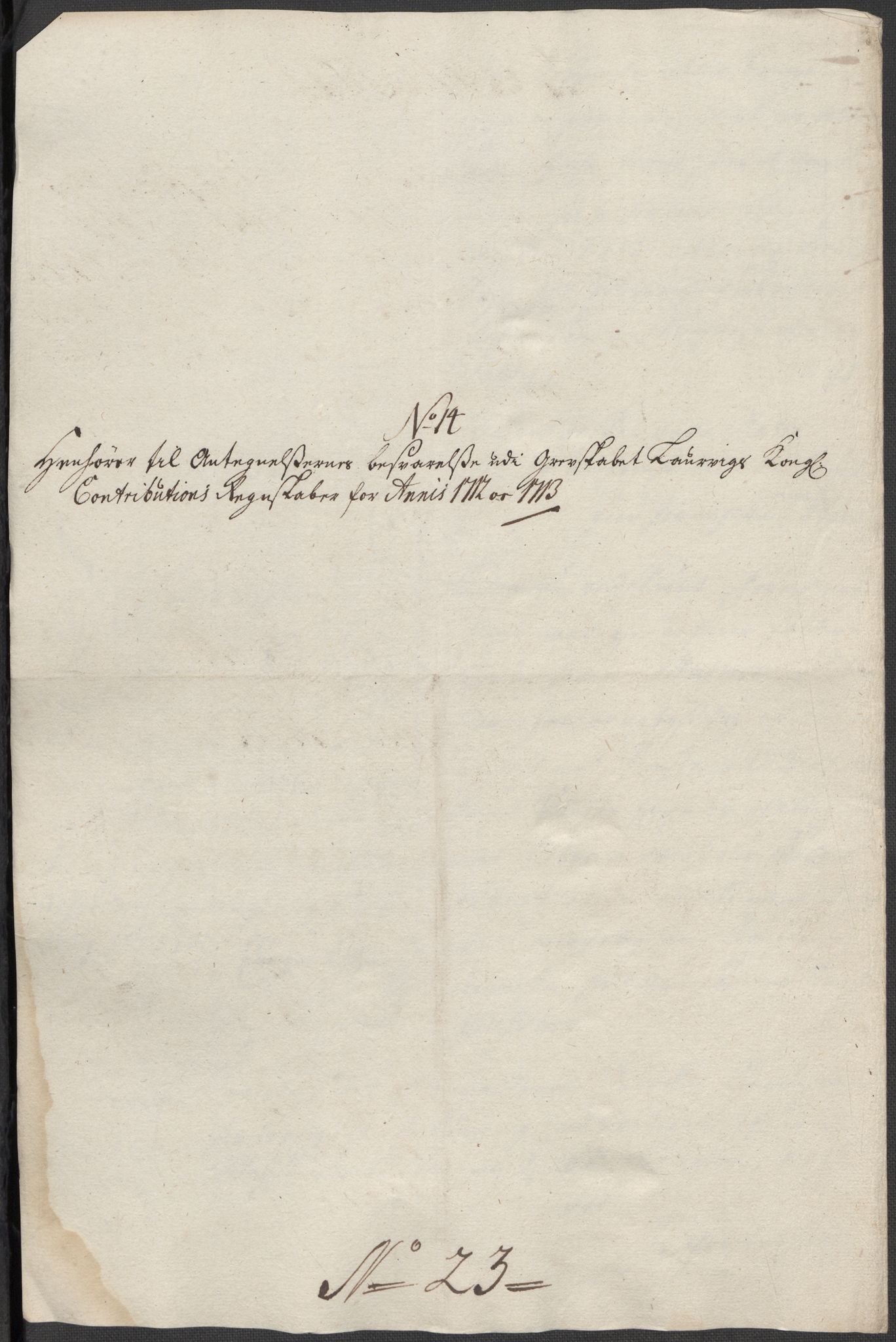 Rentekammeret inntil 1814, Reviderte regnskaper, Fogderegnskap, AV/RA-EA-4092/R33/L1985: Fogderegnskap Larvik grevskap, 1713, p. 491