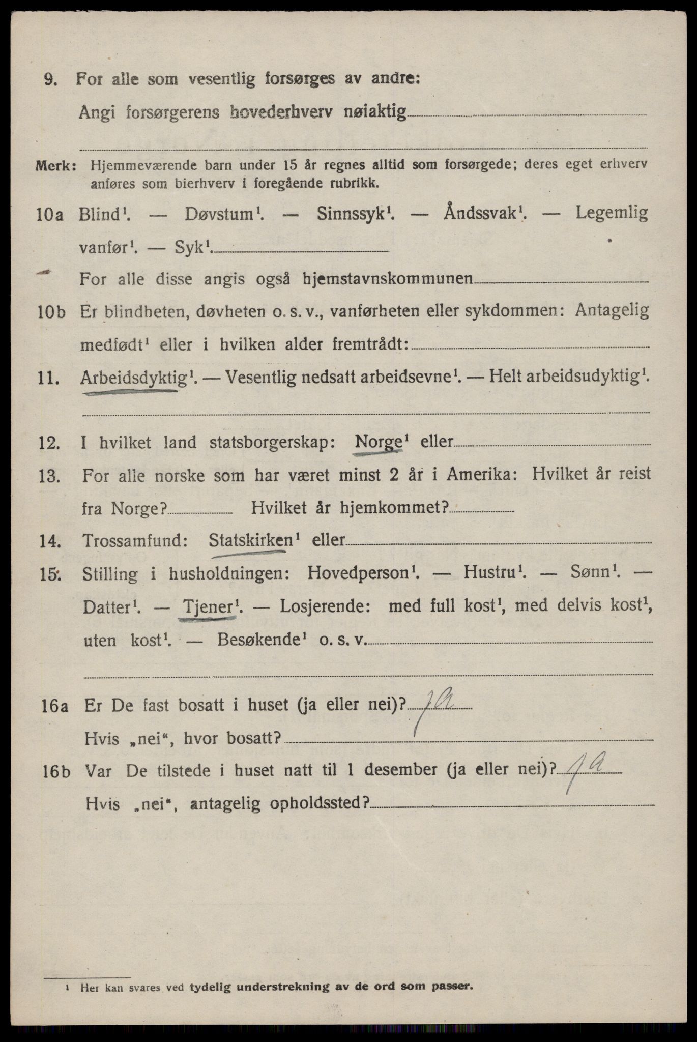 SAST, 1920 census for Vikedal, 1920, p. 3766