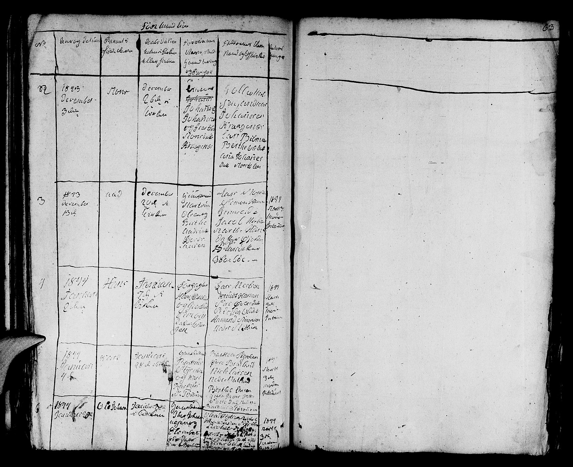 Fana Sokneprestembete, SAB/A-75101/H/Hab/Habb/L0001: Parish register (copy) no. B 1, 1837-1855, p. 63