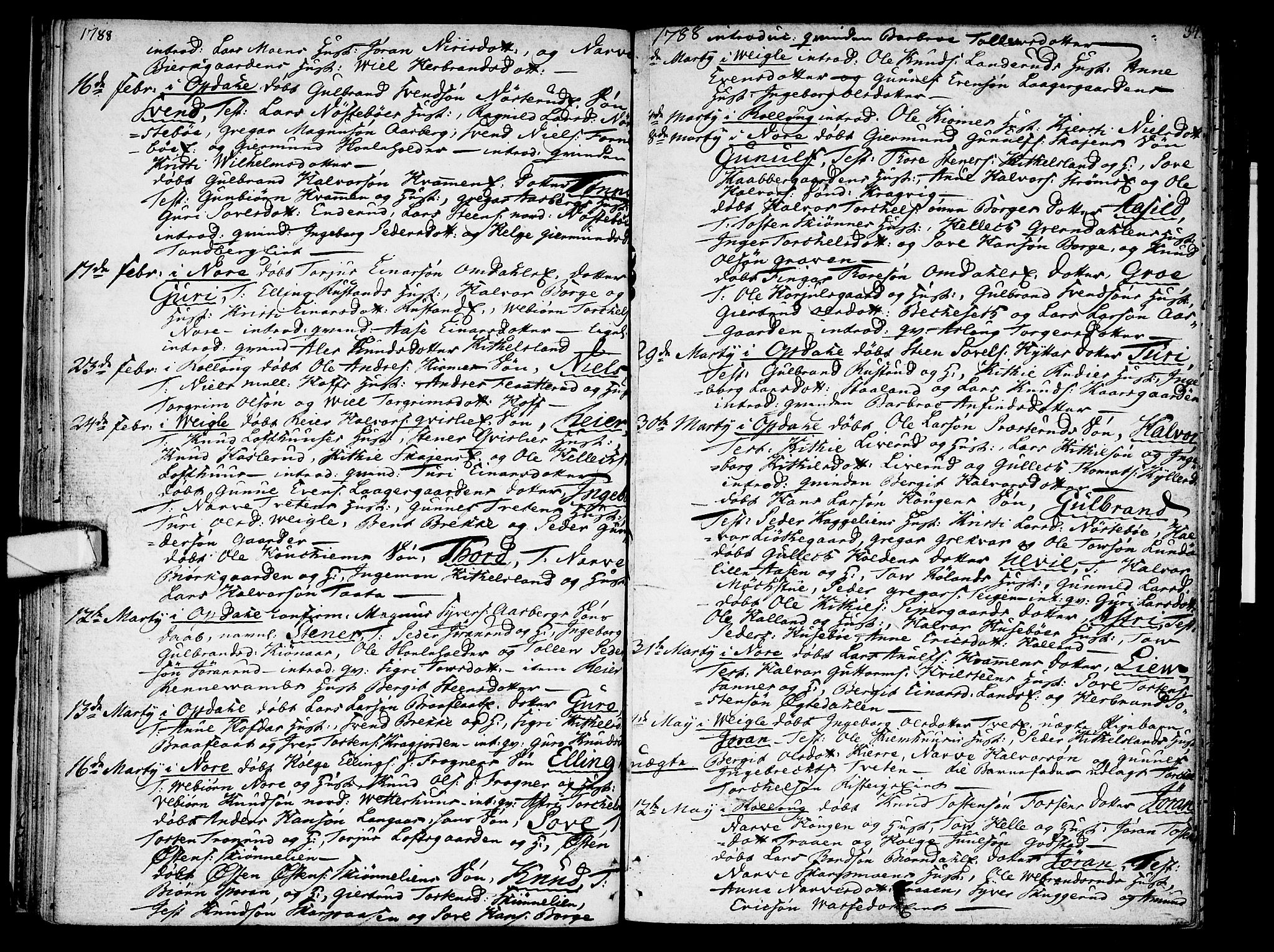 Rollag kirkebøker, SAKO/A-240/F/Fa/L0004: Parish register (official) no. I 4, 1778-1792, p. 34