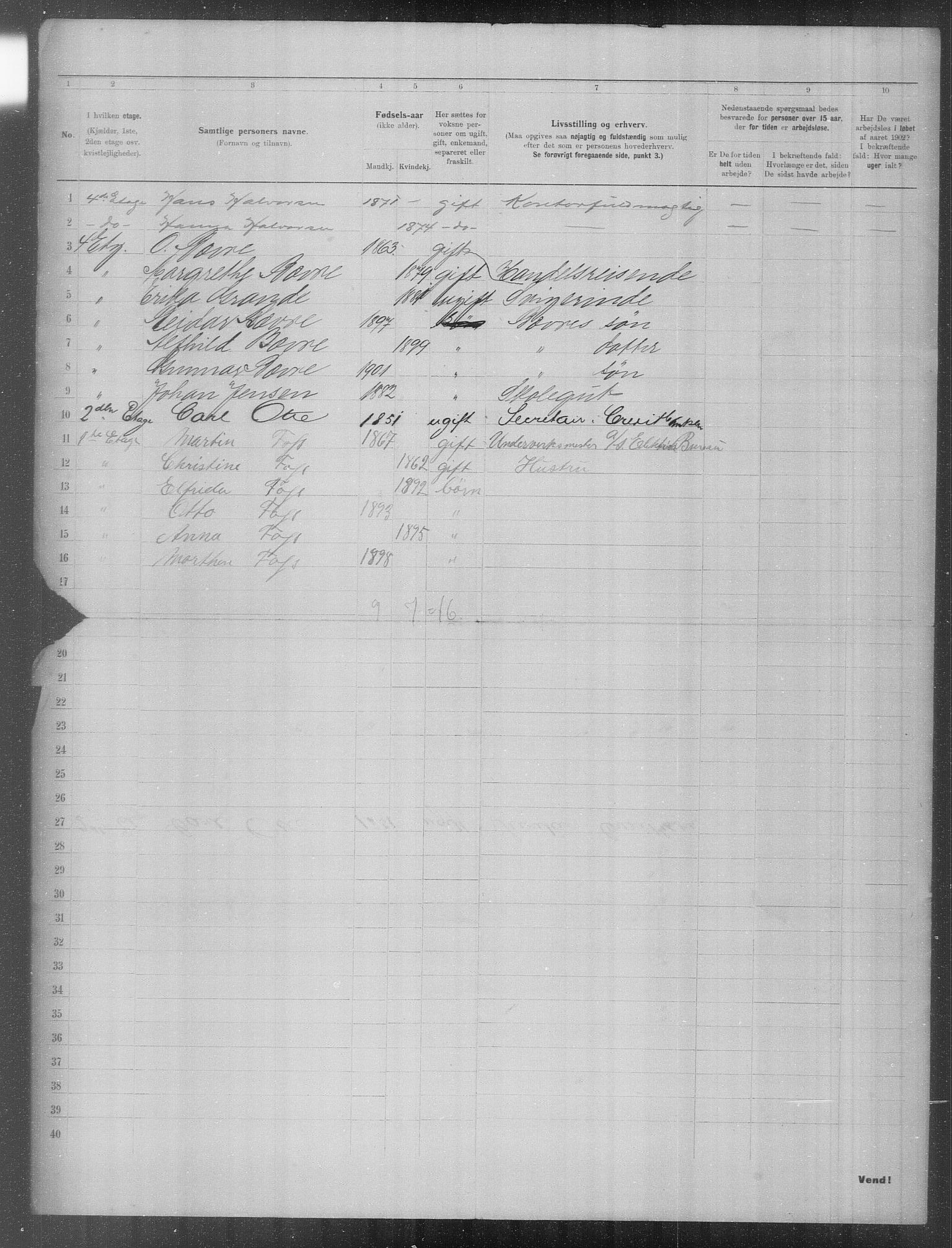 OBA, Municipal Census 1902 for Kristiania, 1902, p. 24115