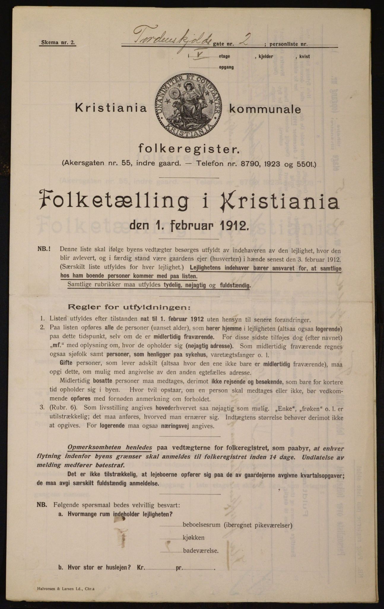 OBA, Municipal Census 1912 for Kristiania, 1912, p. 113703