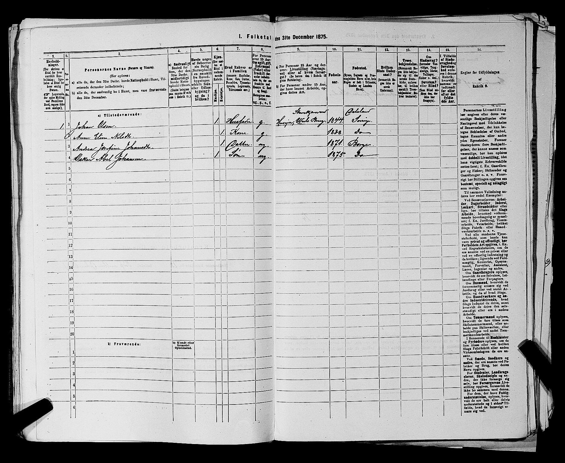 RA, 1875 census for 0113P Borge, 1875, p. 482