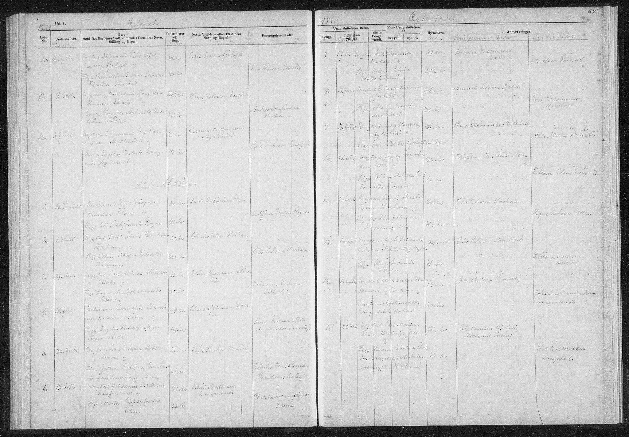 Ministerialprotokoller, klokkerbøker og fødselsregistre - Møre og Romsdal, AV/SAT-A-1454/536/L0514: Parish register (official) no. 536D01, 1840-1875, p. 64