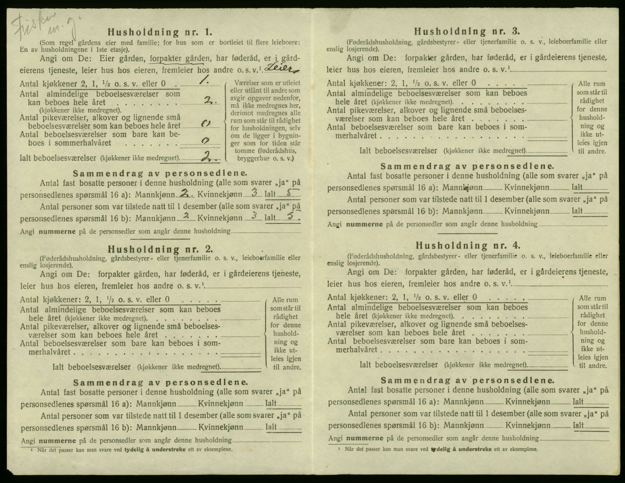 SAB, 1920 census for Austevoll, 1920, p. 346