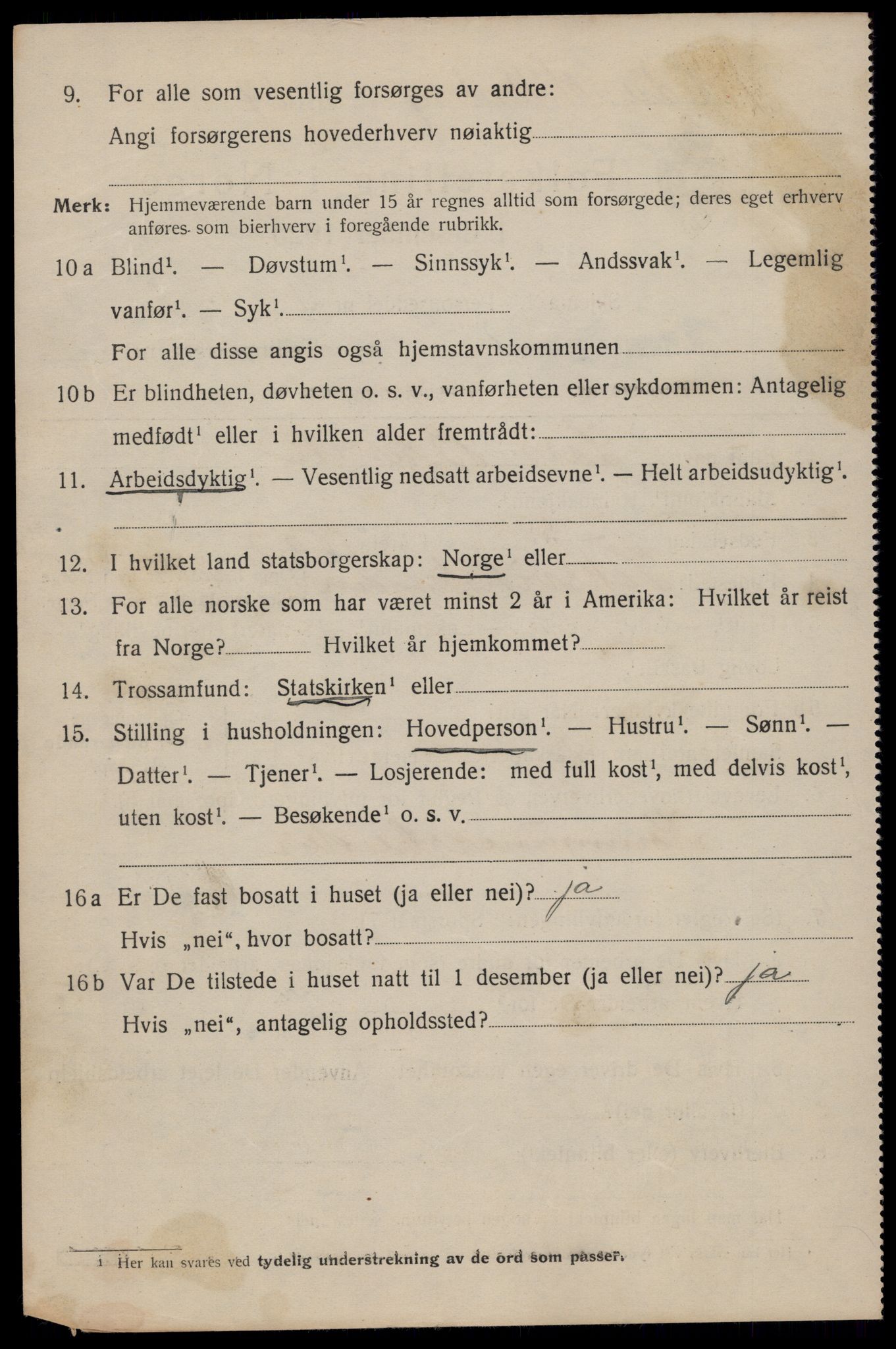 SAT, 1920 census for Trondheim, 1920, p. 135903