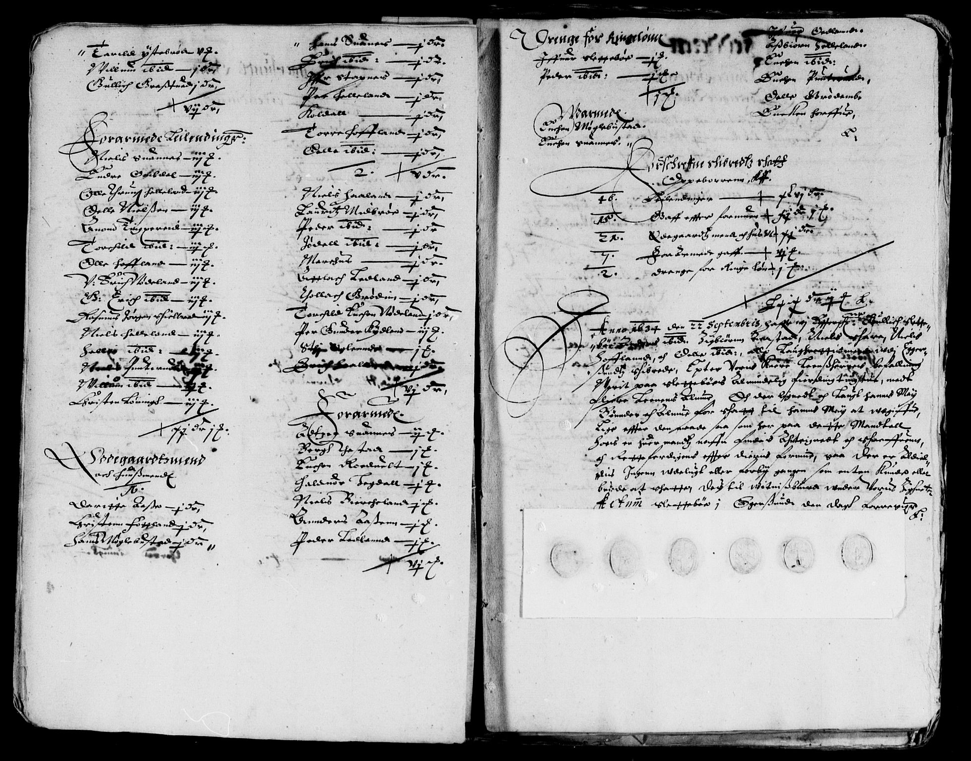 Rentekammeret inntil 1814, Reviderte regnskaper, Lensregnskaper, AV/RA-EA-5023/R/Rb/Rbs/L0019: Stavanger len, 1634-1636