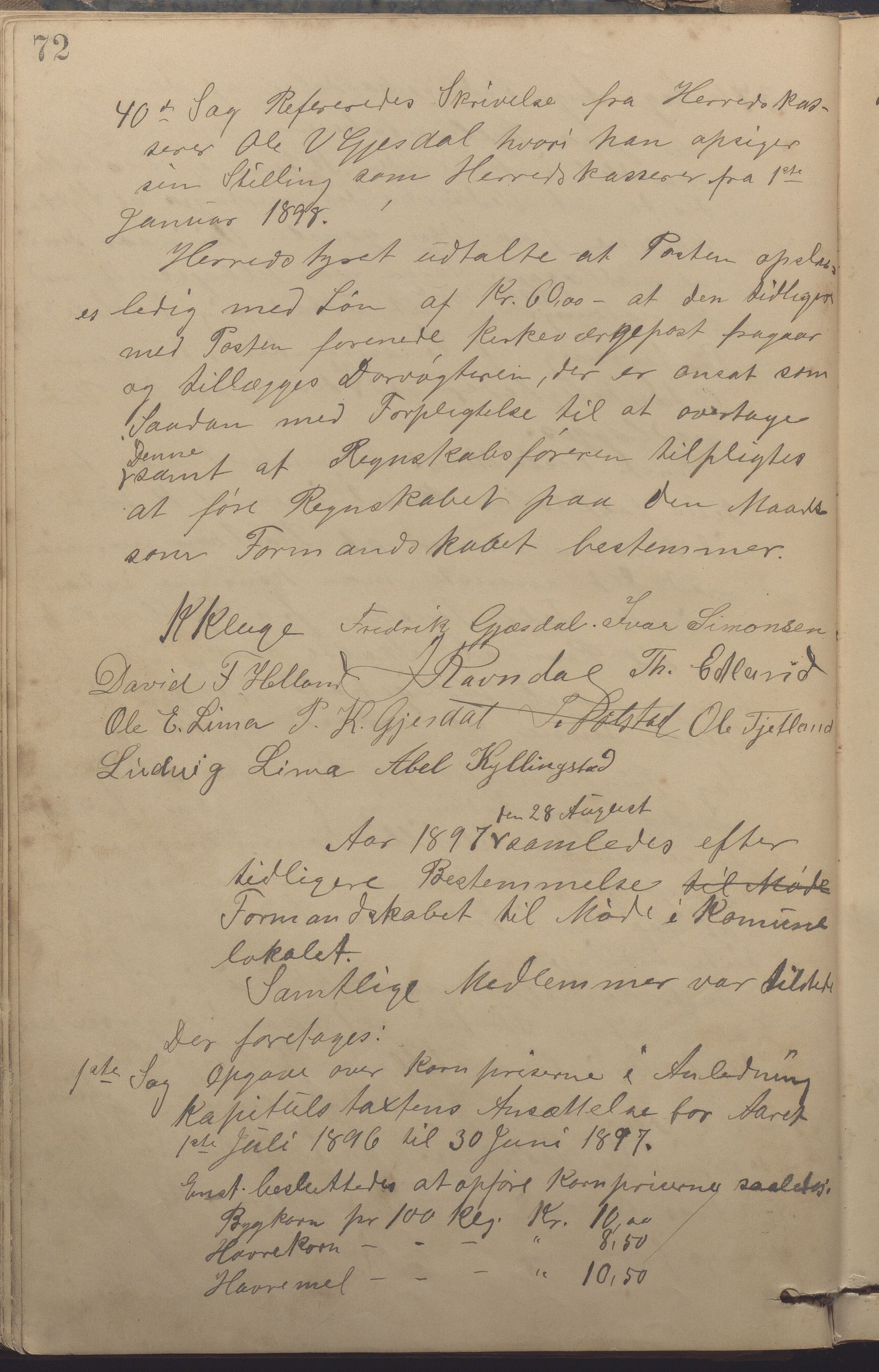 Gjesdal kommune - Formannskapet, IKAR/K-101383/A/Aa/L0003: Møtebok, 1896-1906, p. 72