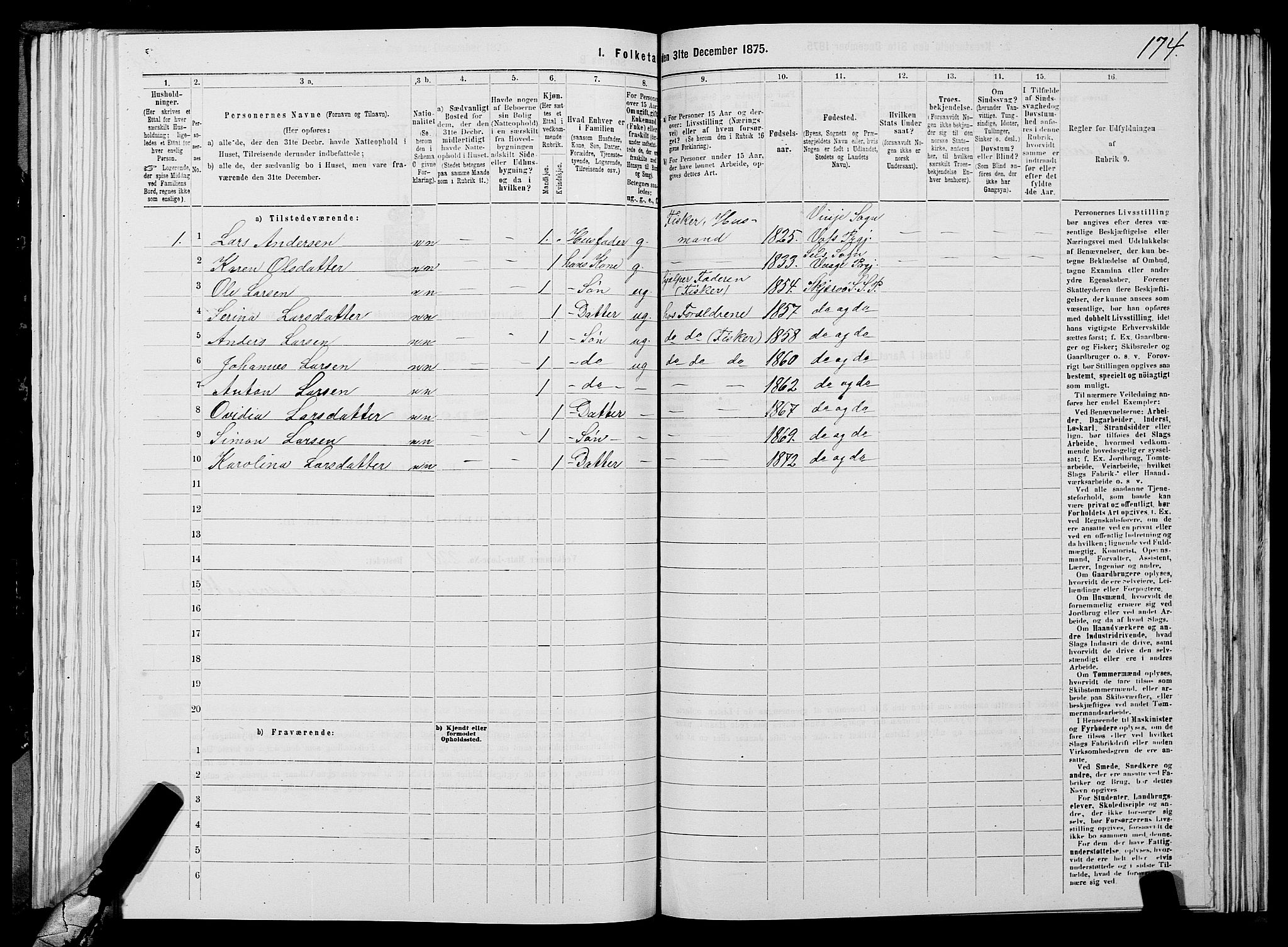 SATØ, 1875 census for 1941P Skjervøy, 1875, p. 6174