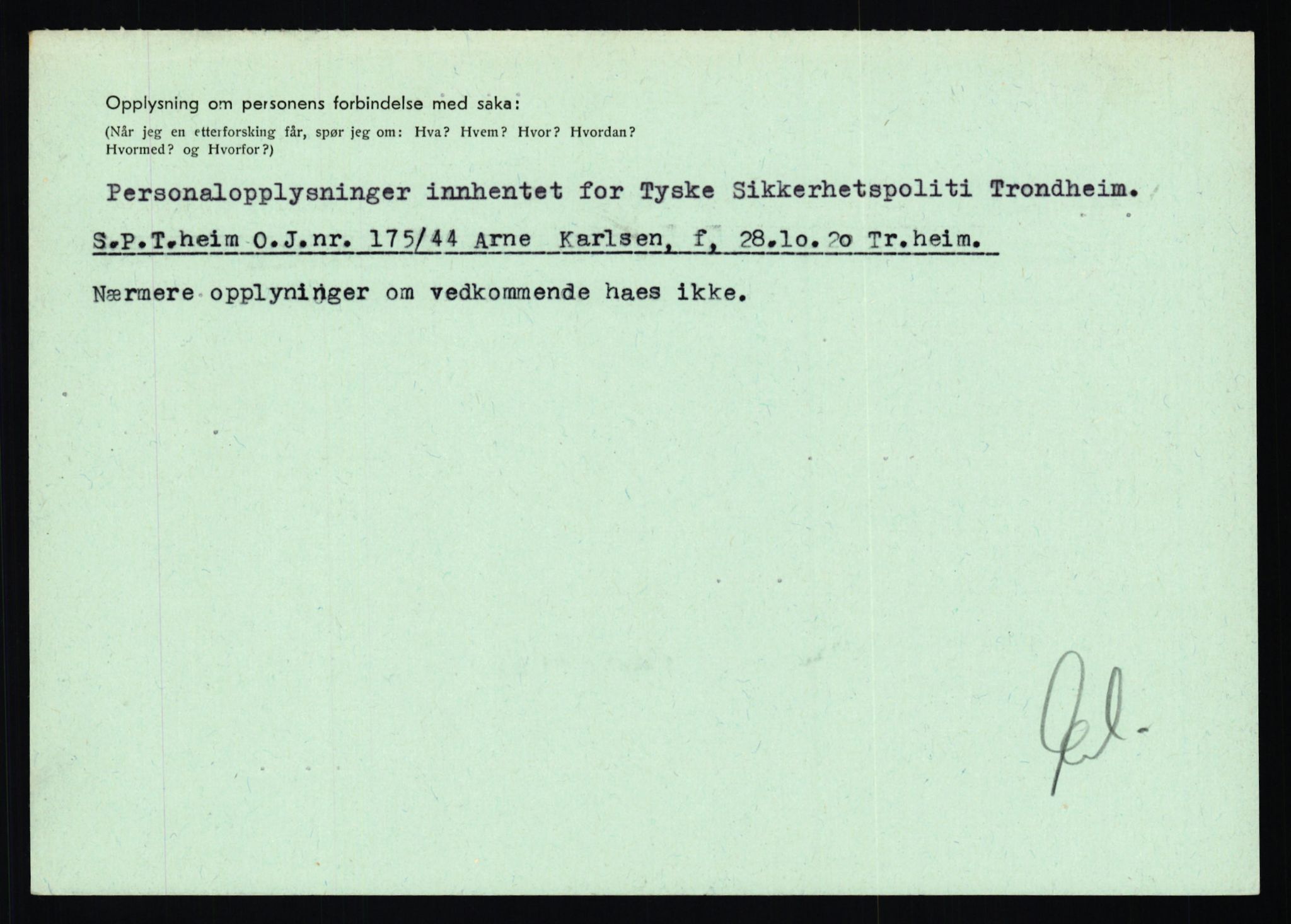 Statspolitiet - Hovedkontoret / Osloavdelingen, AV/RA-S-1329/C/Ca/L0008: Johan(nes)sen - Knoph, 1943-1945, p. 3305