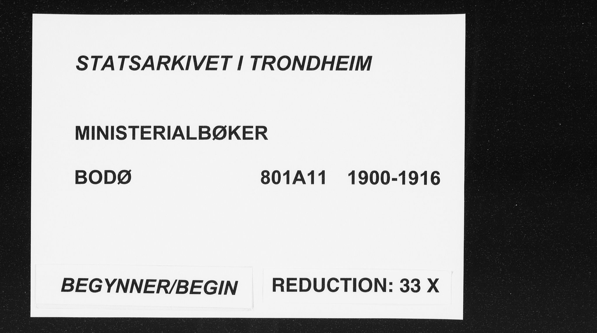 Ministerialprotokoller, klokkerbøker og fødselsregistre - Nordland, SAT/A-1459/801/L0011: Parish register (official) no. 801A11, 1900-1916